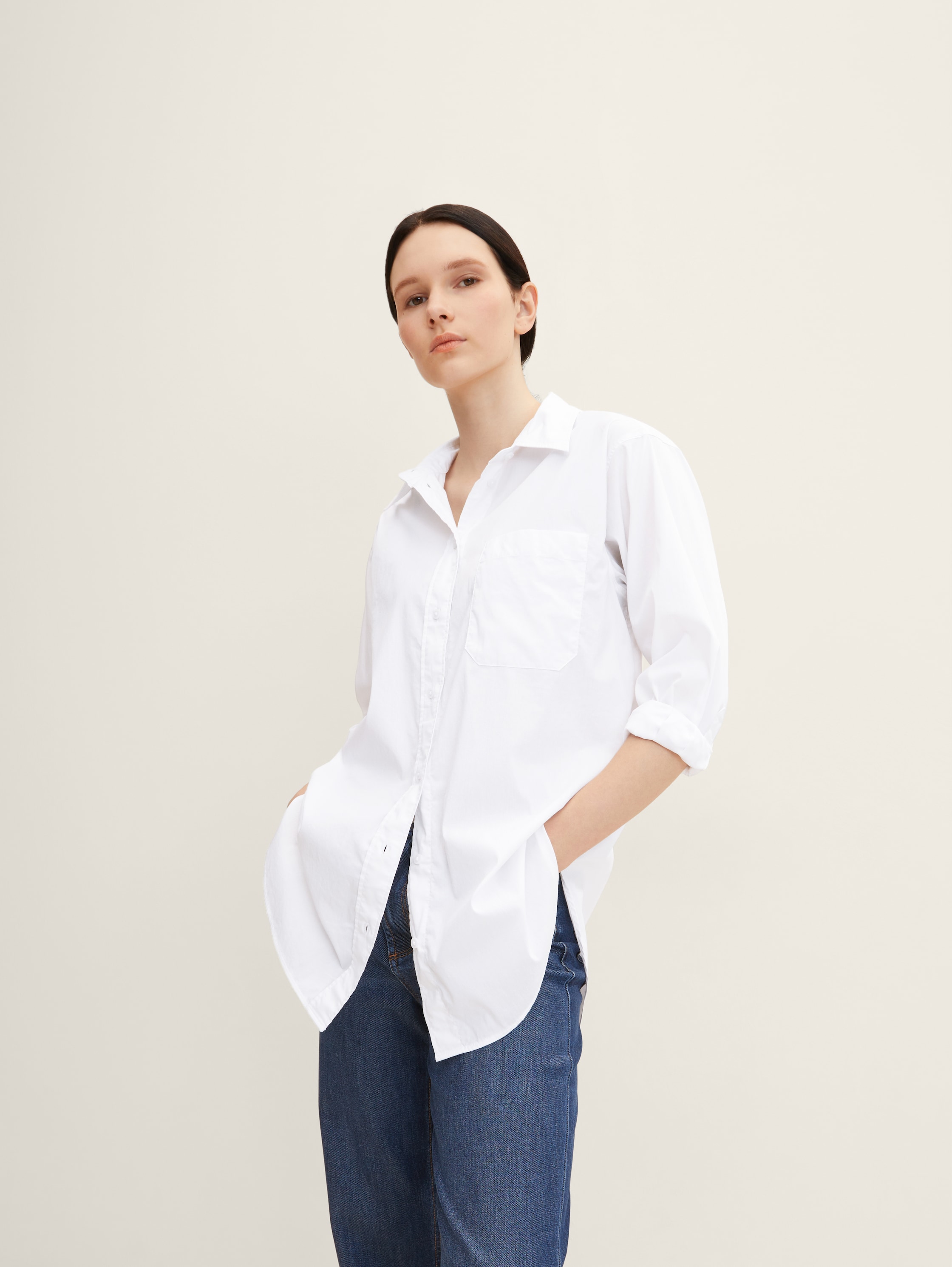 Oversized Hemd - white -