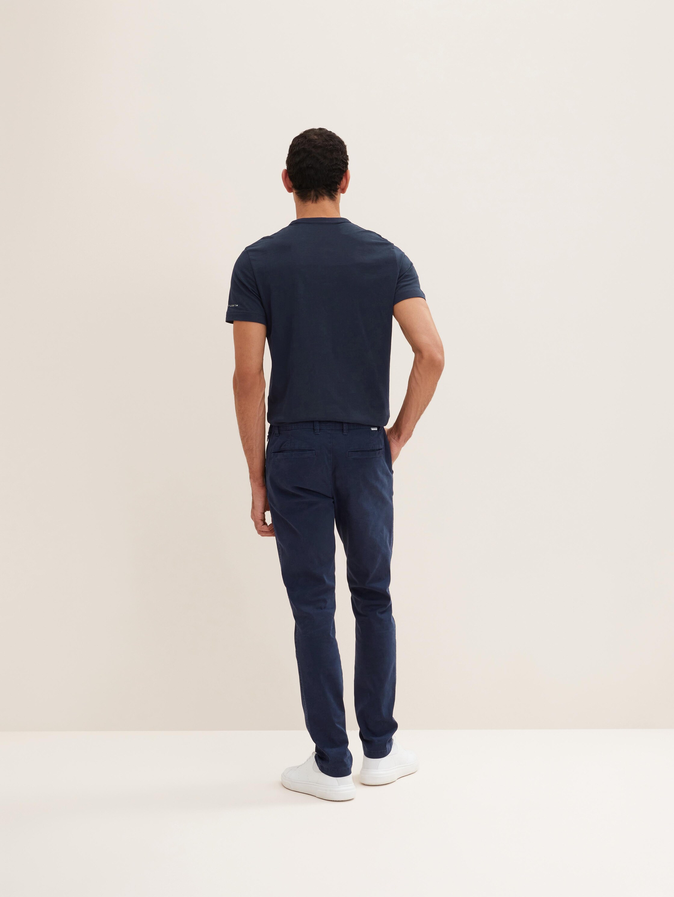 Slim Chino Hose mit Stretch - sky_captain_blue_1 - 