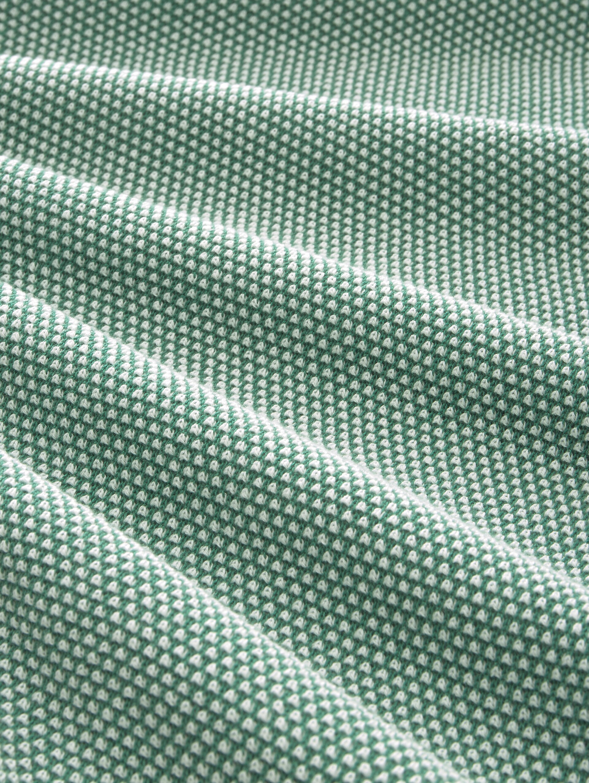 Katoenen gebreide trui met losse pasvorm - green bubble structure - Materiaalweergave