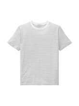 Geselecteerd, Gestreepte T-Shirt door Tom Tailor, wit