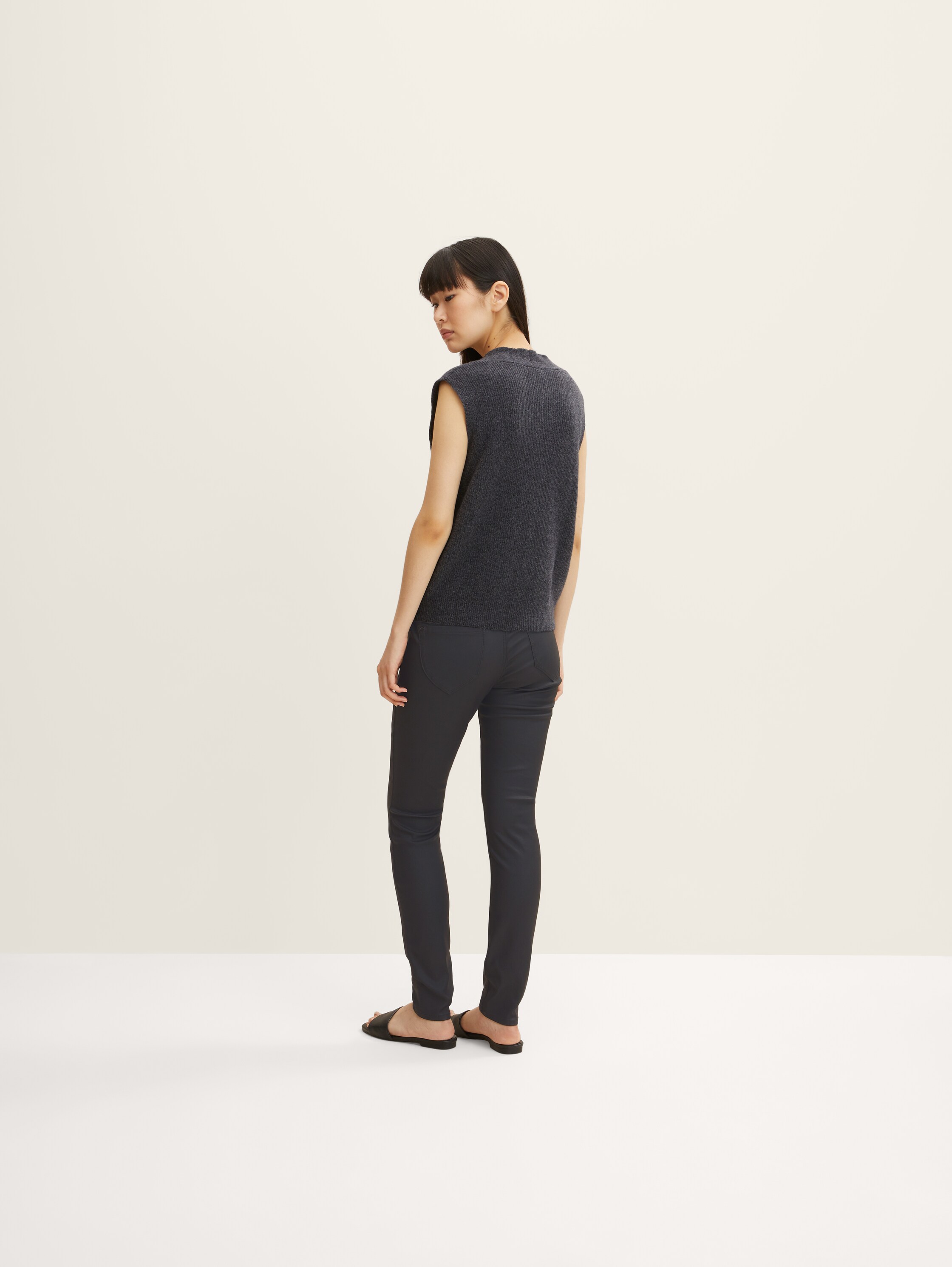 Pullunder mit V-Ausschnitt - evident anthracite melange