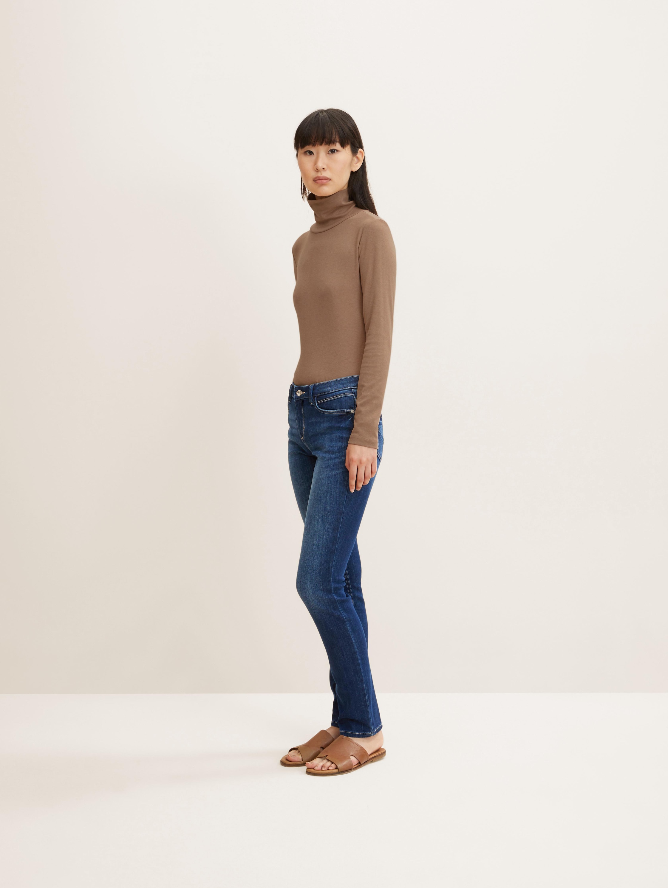 TTALEXA slim jeans - dark stone wash denim