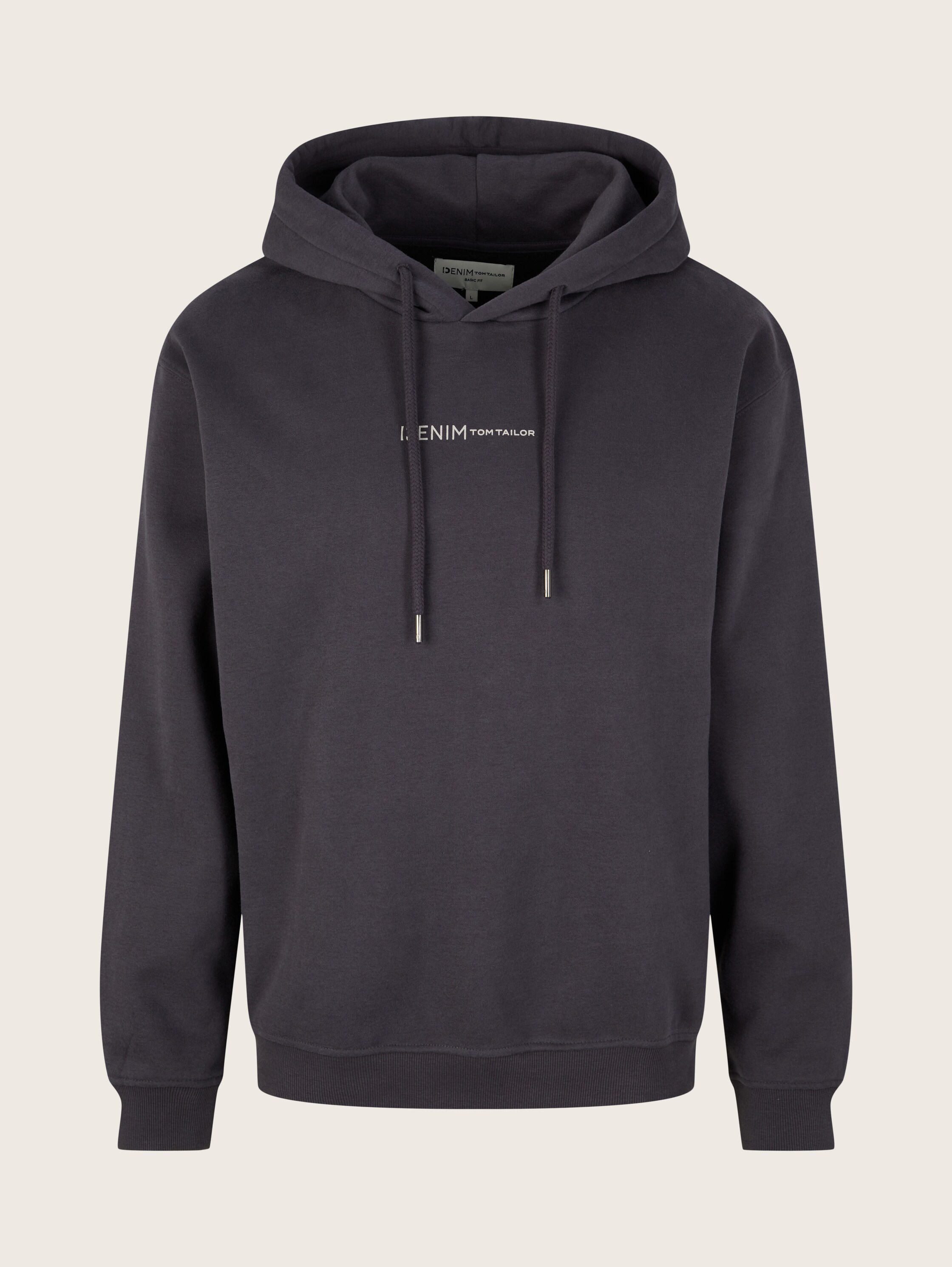 Hoodie mit Bio-Baumwolle - coal grey - Vorder-Produkt-Ansicht
