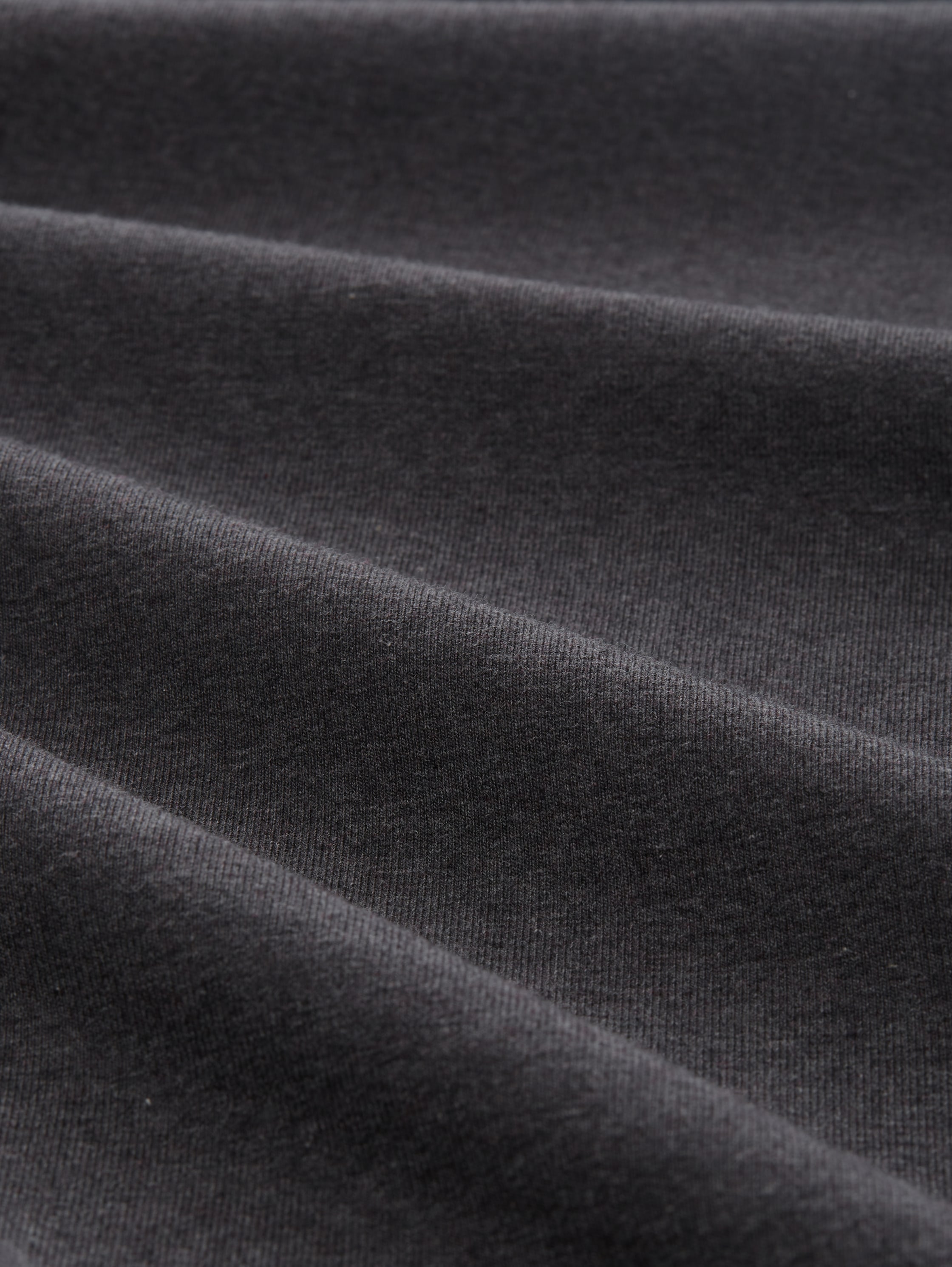 Basic Langarmshirt mit Raffärmeln - shale_grey_melange - Material-Ansicht