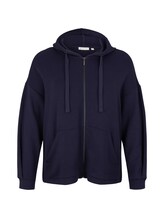 Ausgewählt, Plus Size - Basic Sweatjacke von Tom Tailor, blau