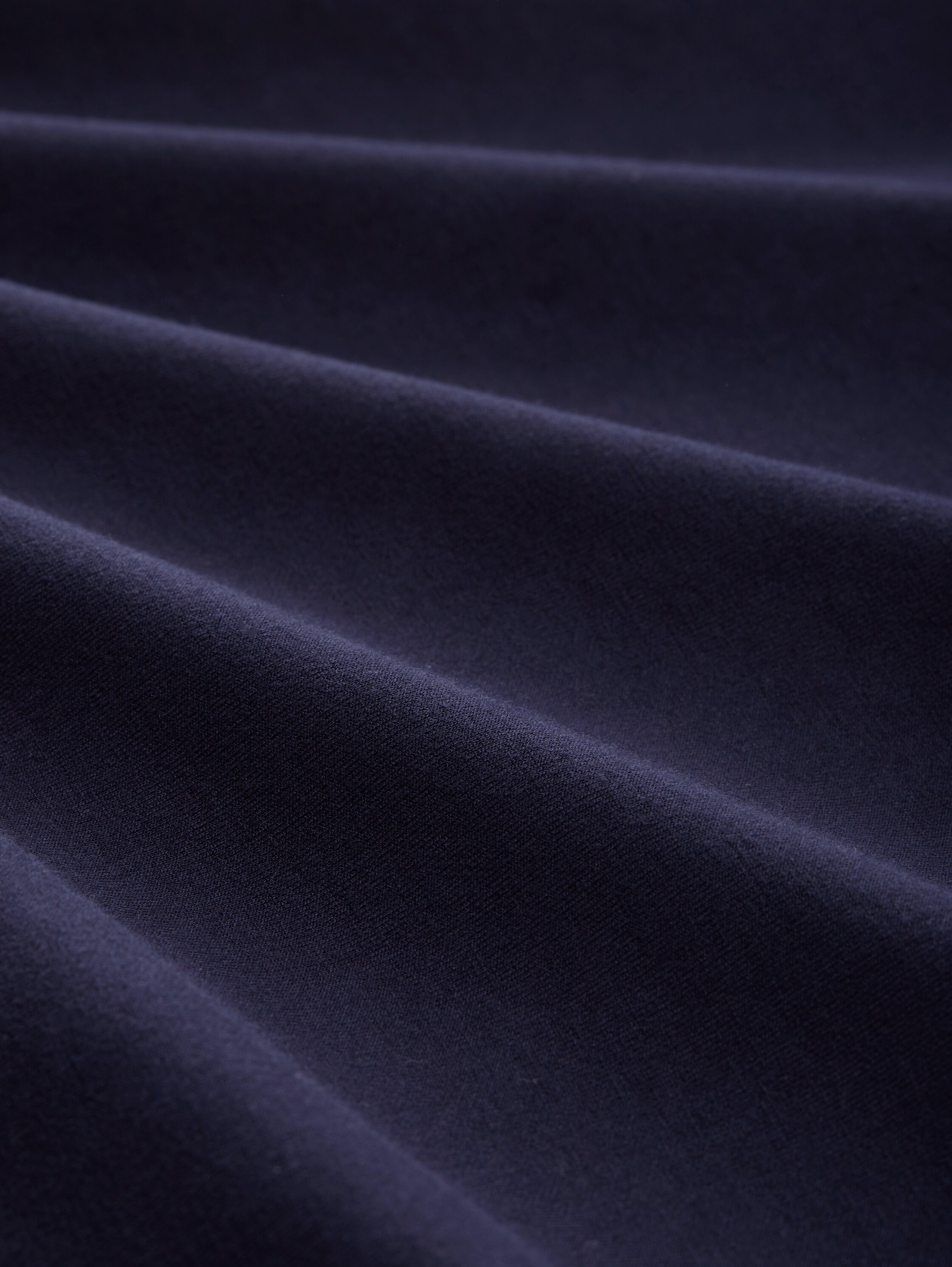 Plus Size - Basic Sweatjacke - navy midnight blue - Material-Ansicht