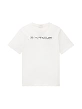 Selected, T-shirt with a logo print by Tom Tailor, white