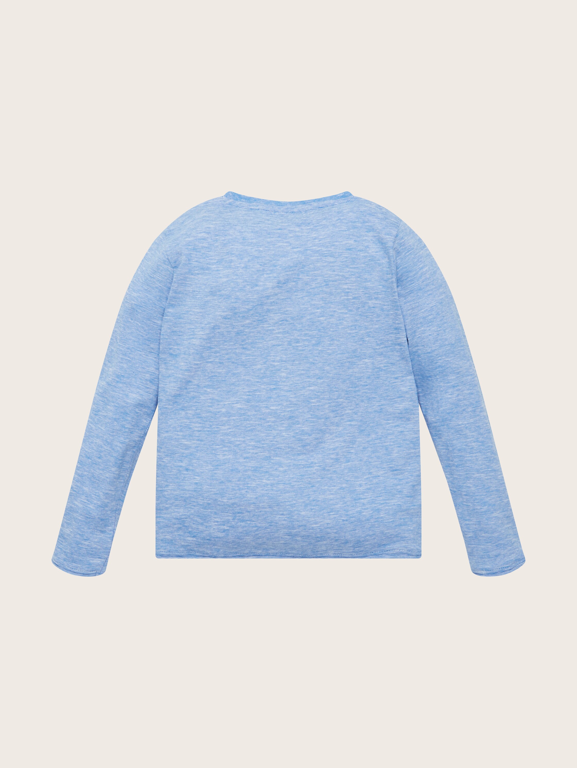 Top à manches longues aspect chiné - Strong Palace Blue