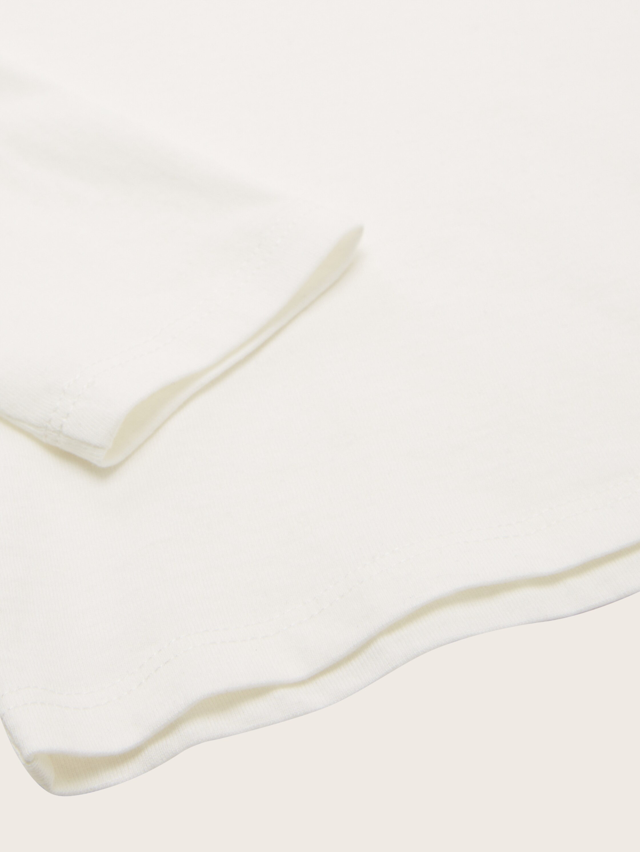 Shirt met lange mouwen en motiefprint - Whisper White - Detailaanzicht model