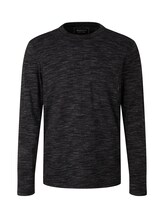 Ausgewählt, Langarmshirt in Melange-Optik von Tom Tailor, grau