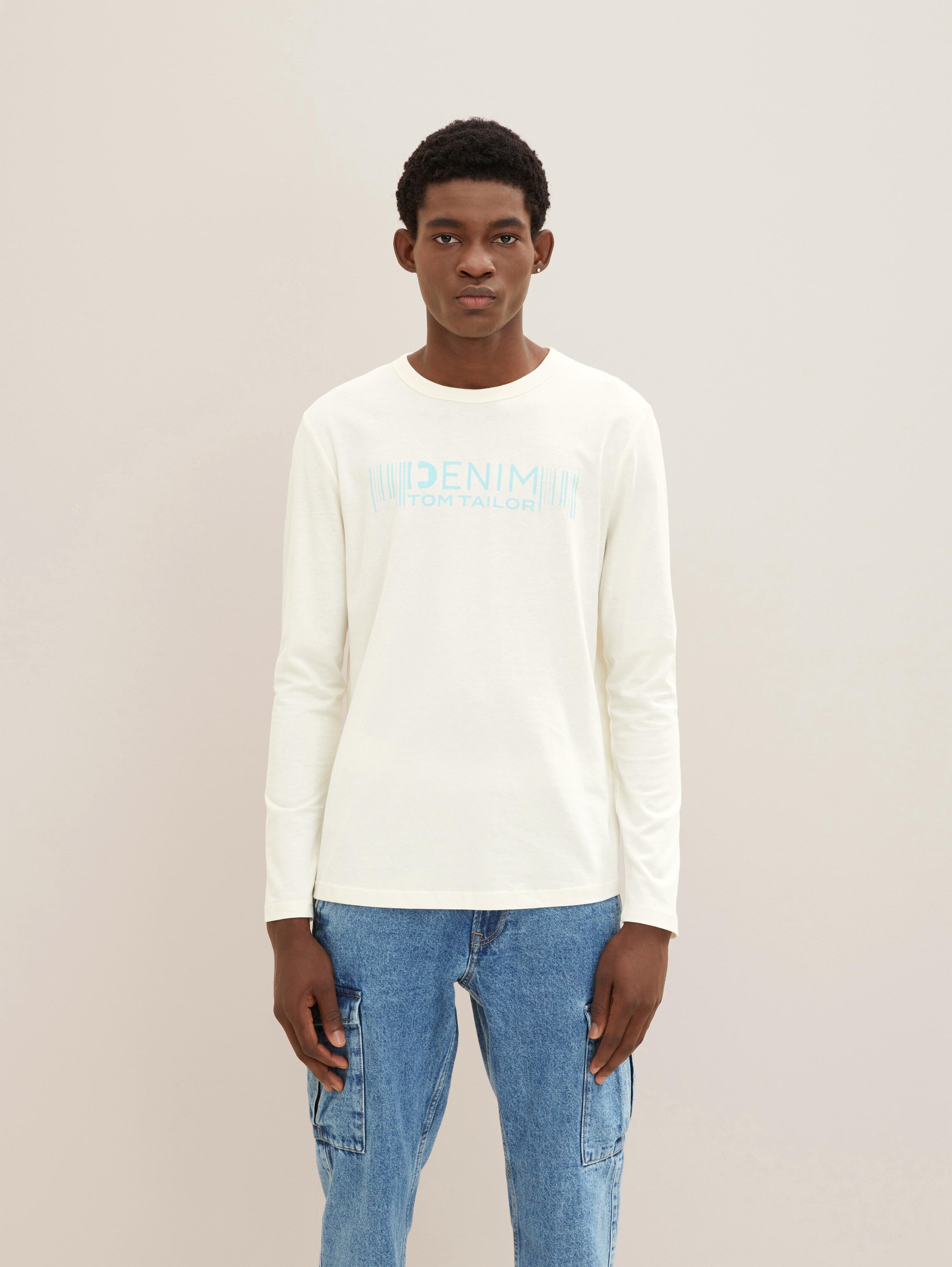 Langarmshirt mit Logo Print - 3