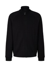 Ausgewählt, Sweatjacke mit Print von Tom Tailor, schwarz
