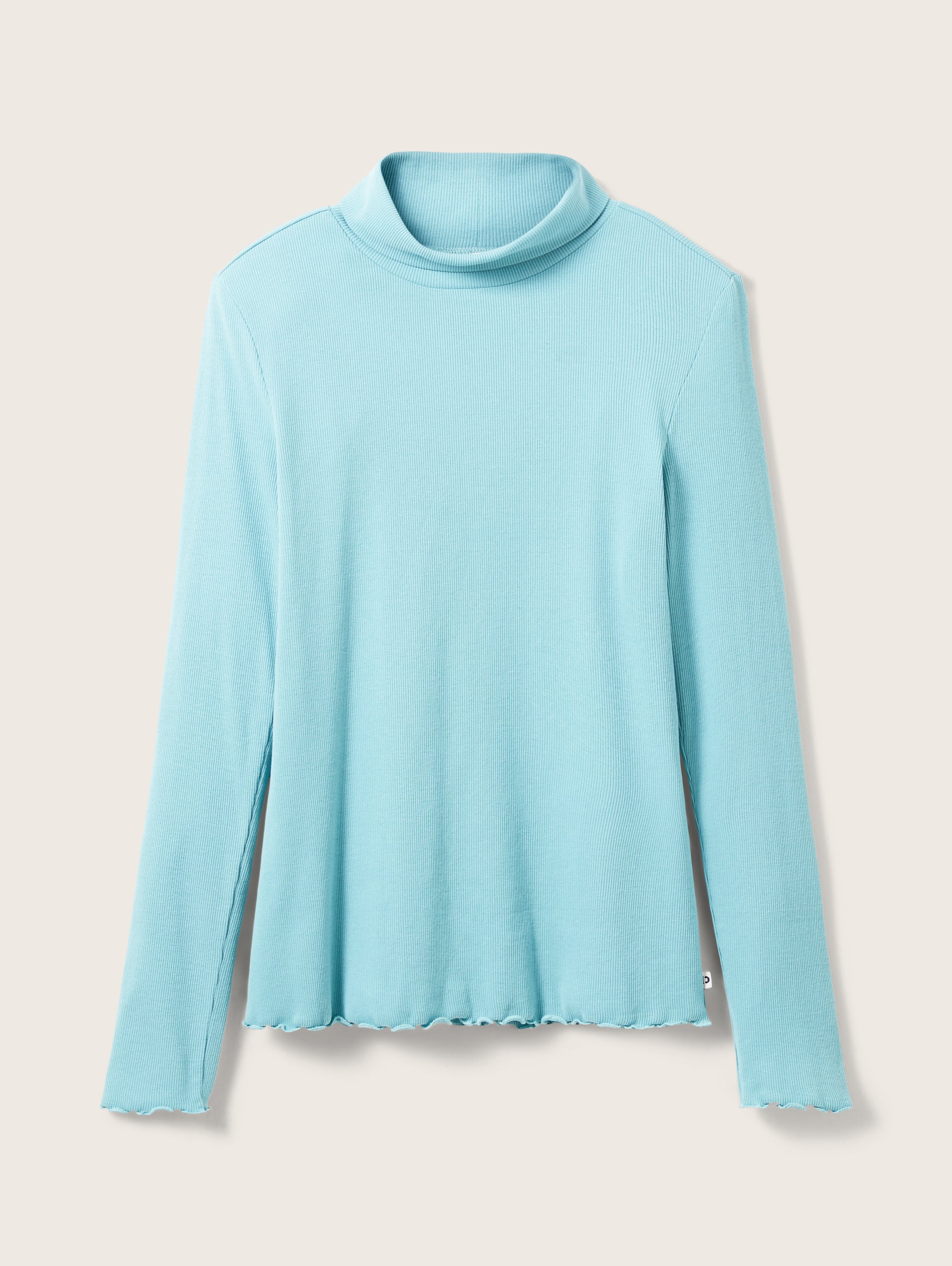 Gebreide coltrui - bright reef blue - Vooraanzicht product 