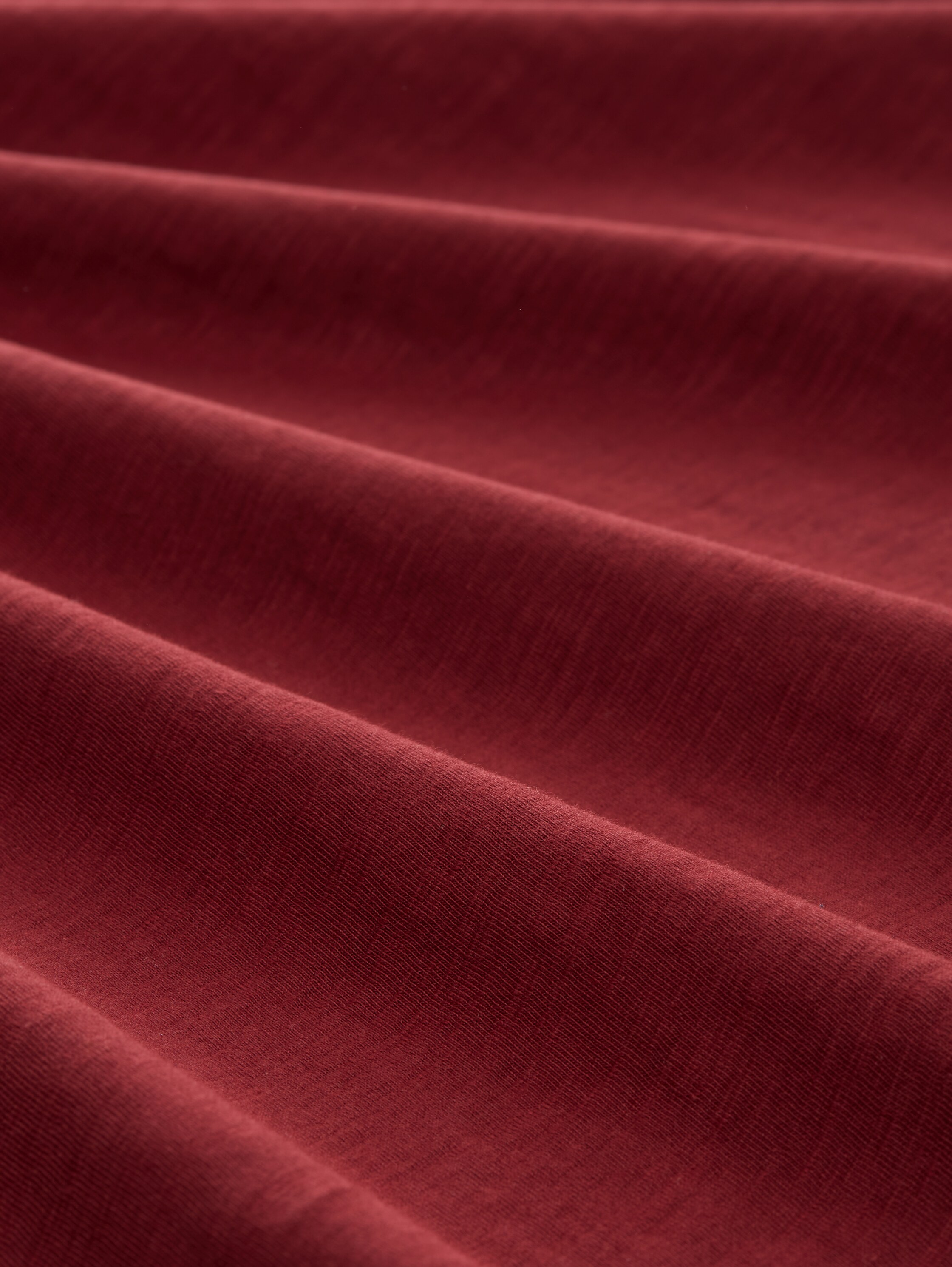 Long-sleeved cotton Henley shirt - burgundy_dark_red - 