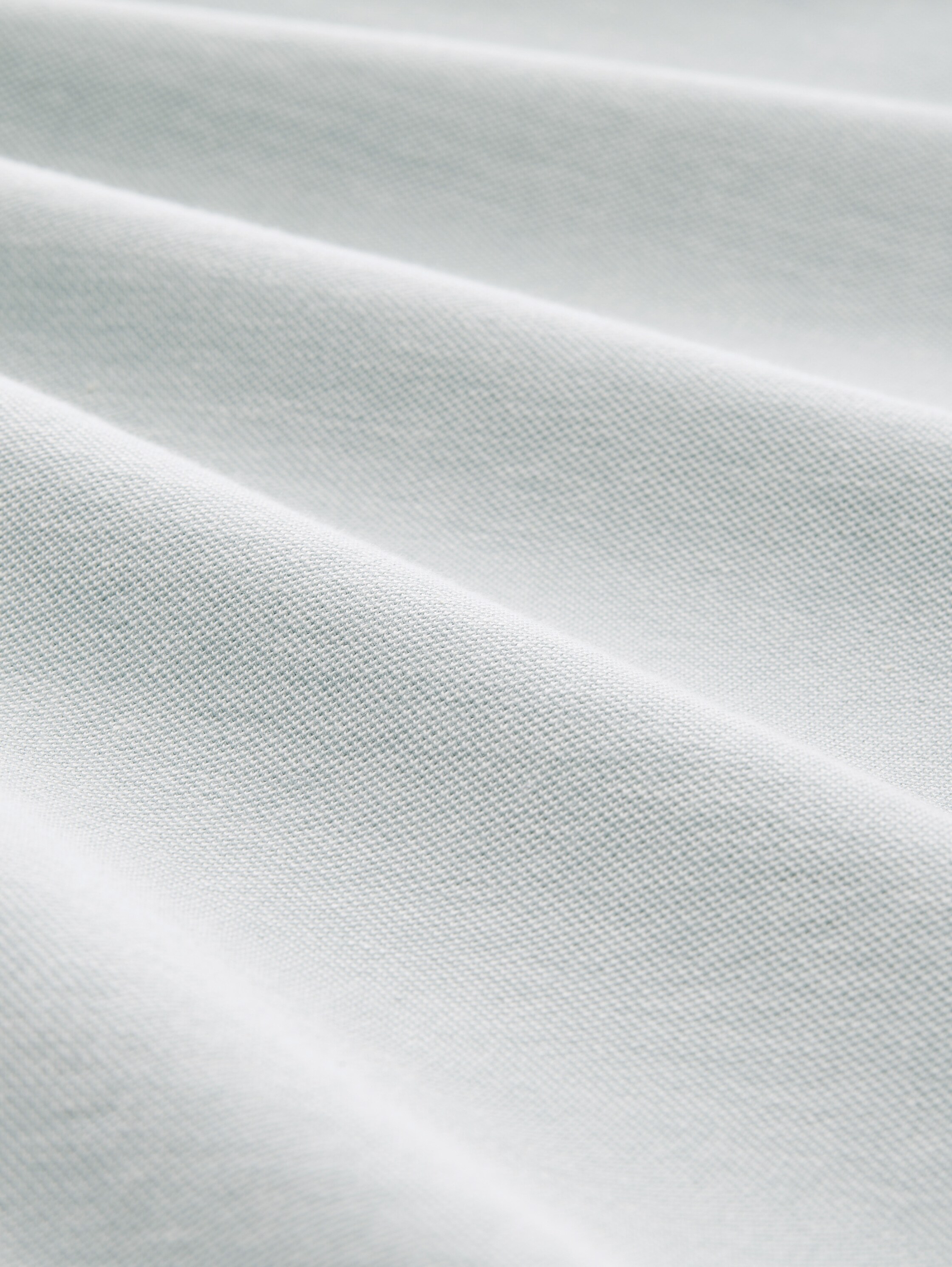 Langarm Poloshirt - ice blue offwhite two tone