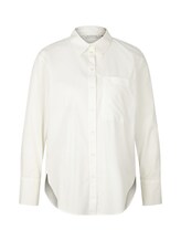Sélectionné, Blouse avec poche plaquée sur la poitrine par Tom Tailor, blanc