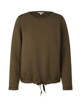 Sélectionné, Sweat basique avec cordon de serrage par Tom Tailor, verdoyant