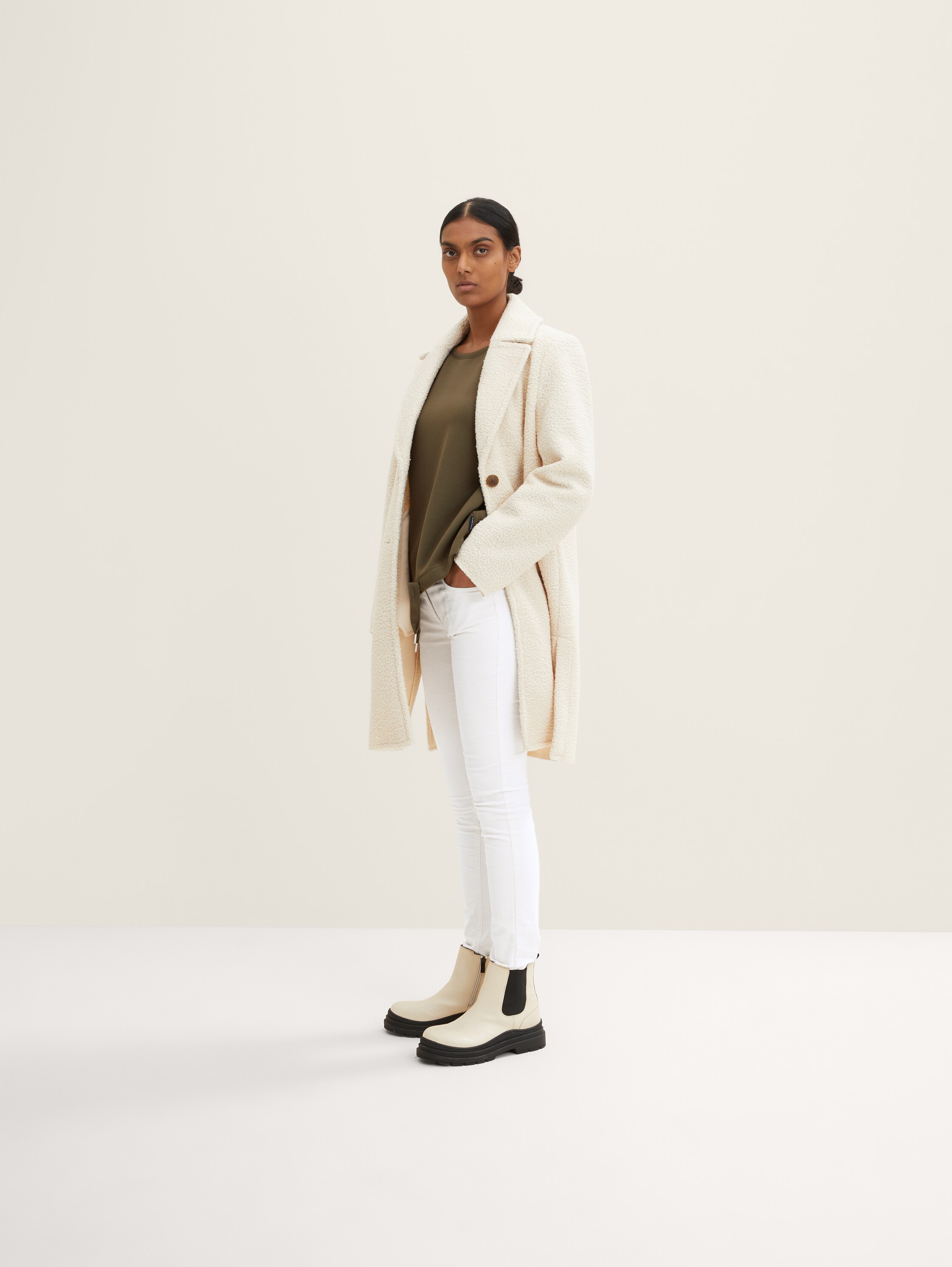 Basic Sweatshirt mit Kordelzug - 2