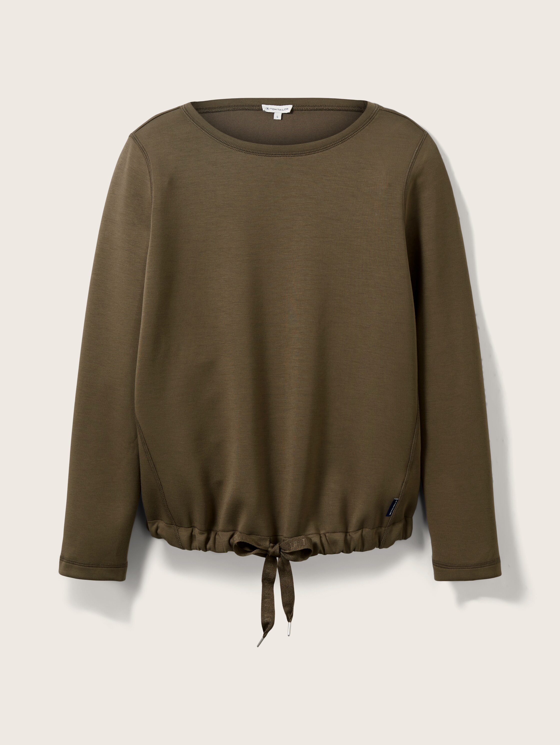 Basic Sweatshirt mit Kordelzug - 5