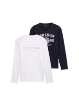 Non sélectionné, T-shirts à manches longues, lot de 2 par , bleu