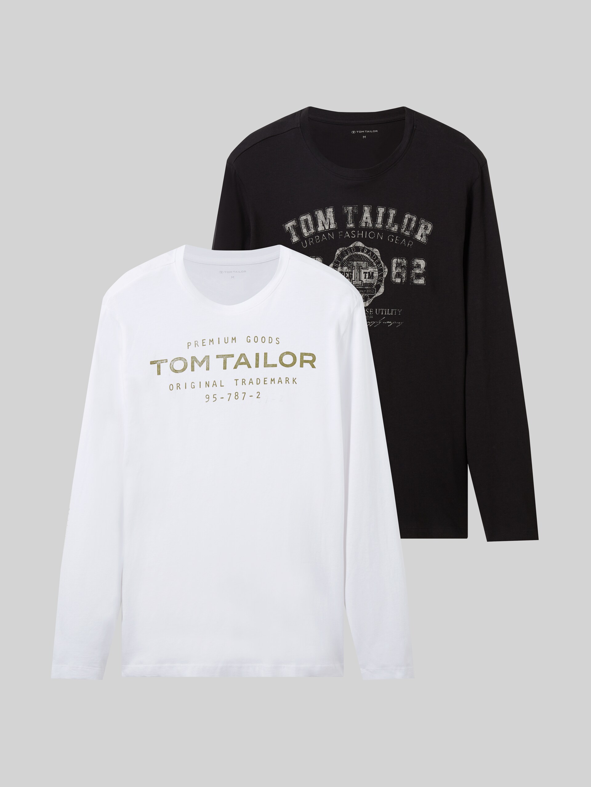 T-shirts à manches longues, lot de 2 - Black - Vue de face du produit 