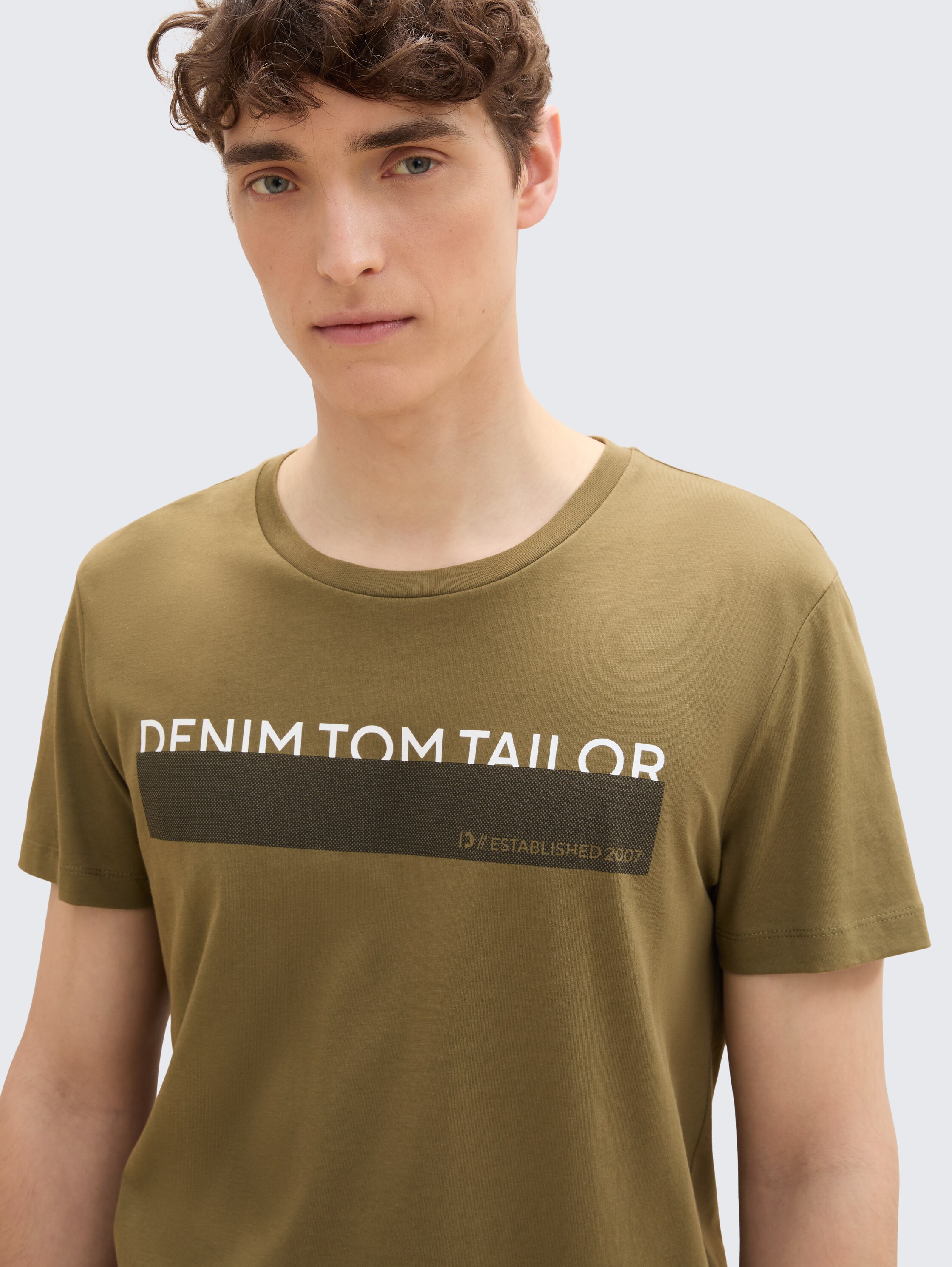 T-Shirt mit Print im 3er-Pack - dry_greyish_olive - 