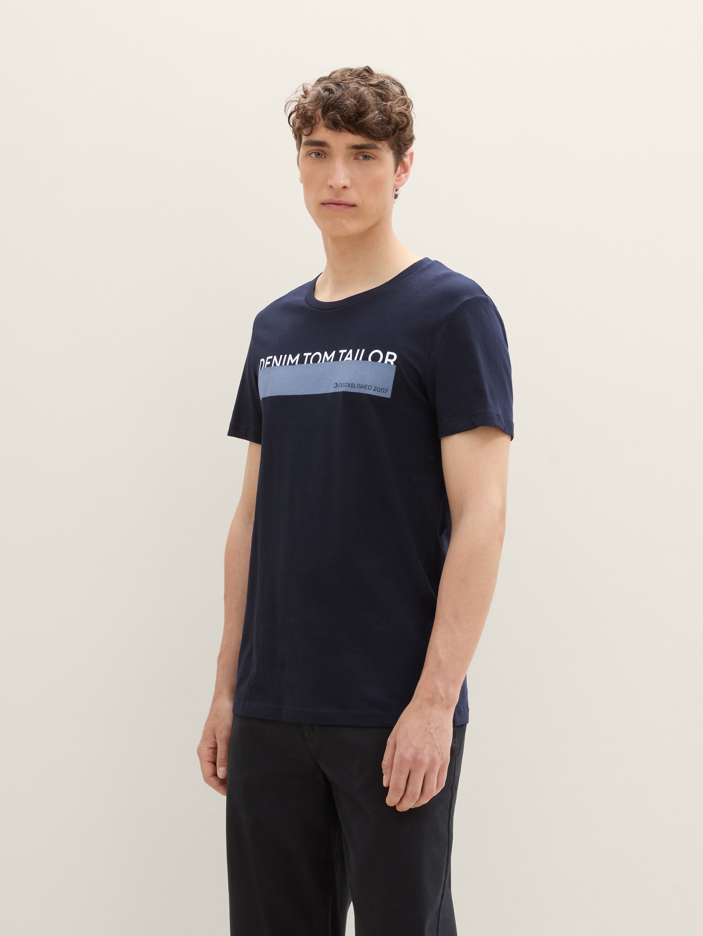 Dreierpack T-Shirt mit Print - 1