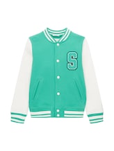 Selected, College sweatshirt jacket by Tom Tailor, green