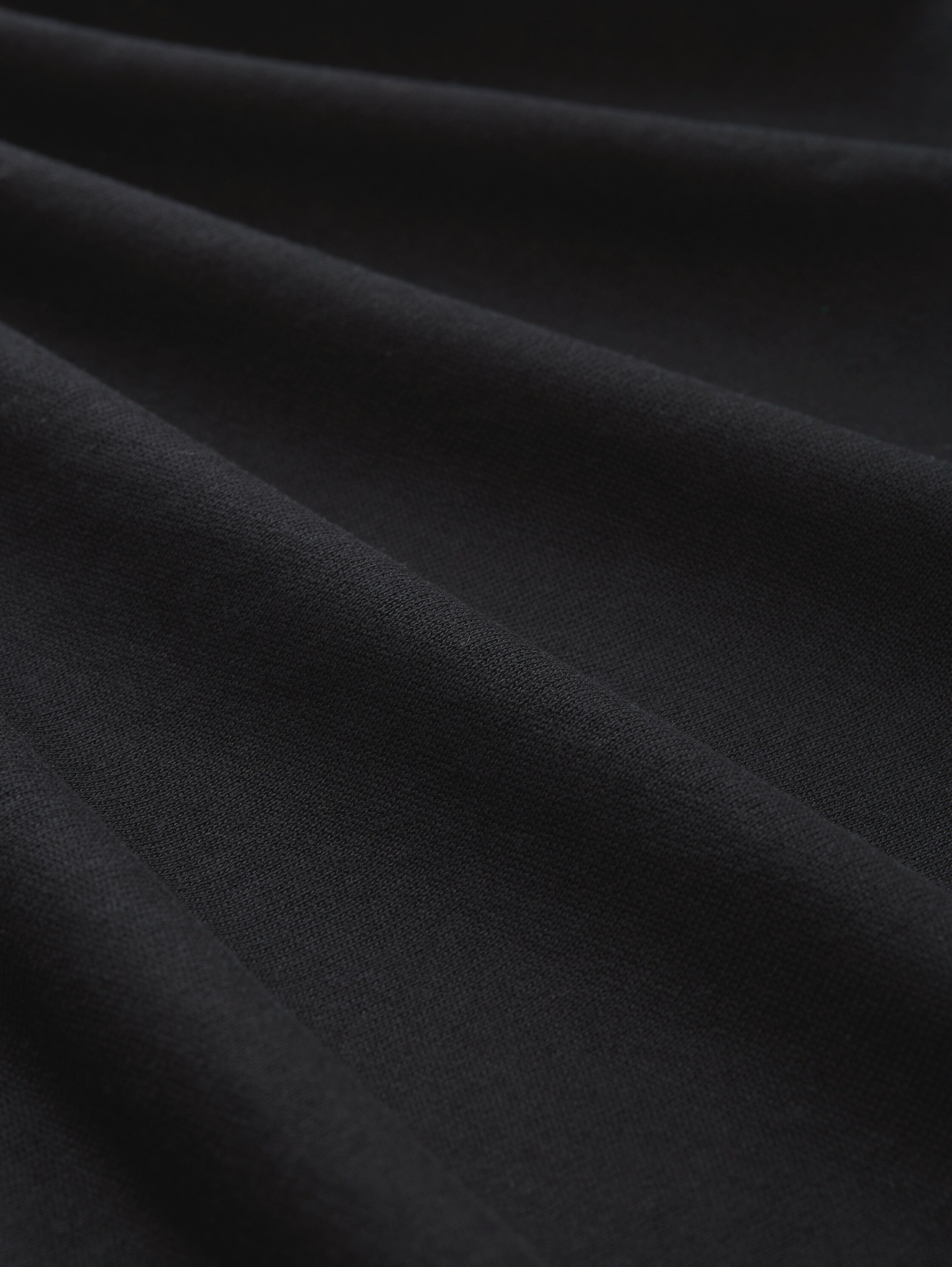 Plus - Shirt met lange mouwen en V-hals - deep black - Materiaalweergave