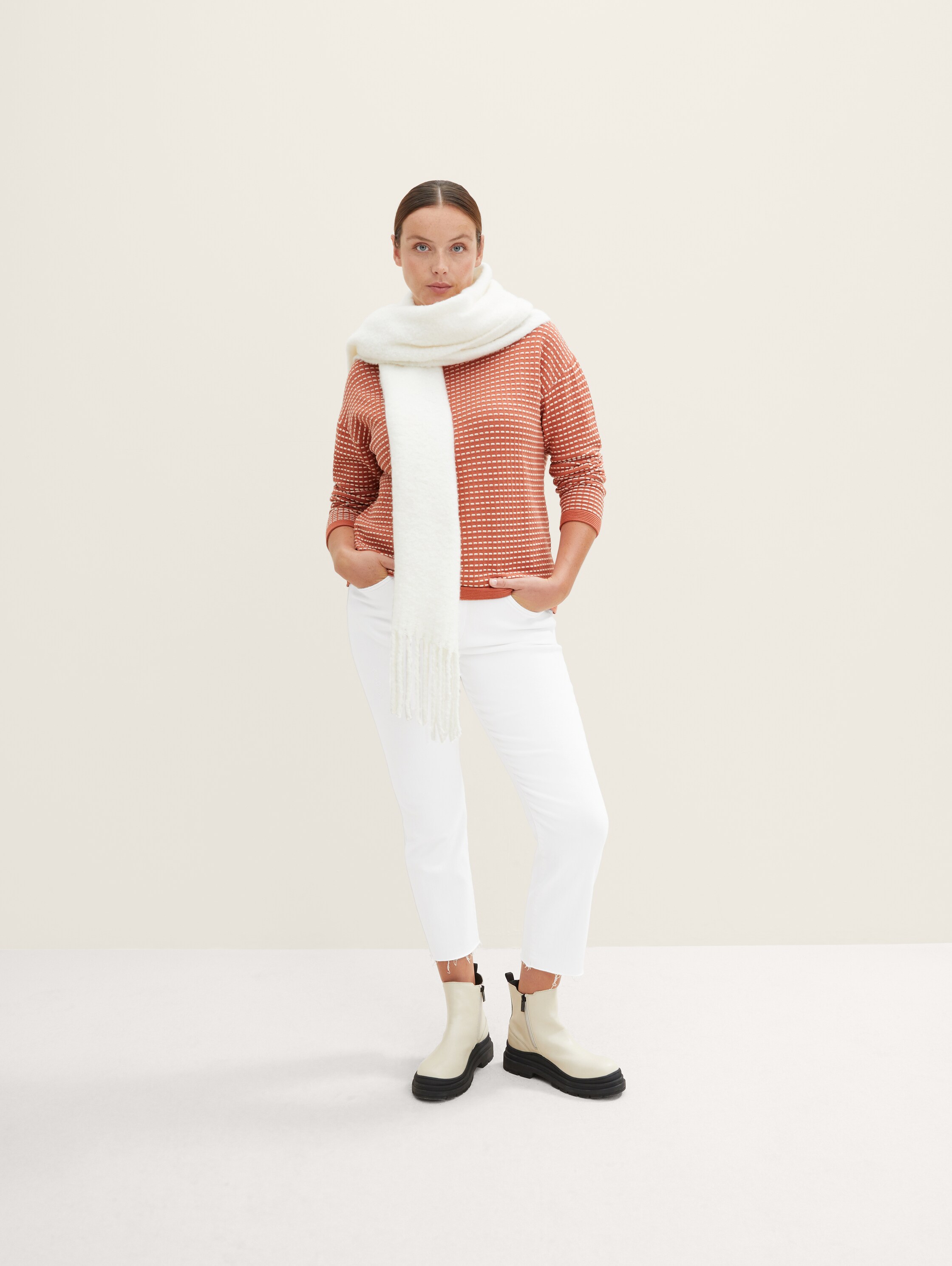 Plus Size - Strukturierter Strickpullover - 2