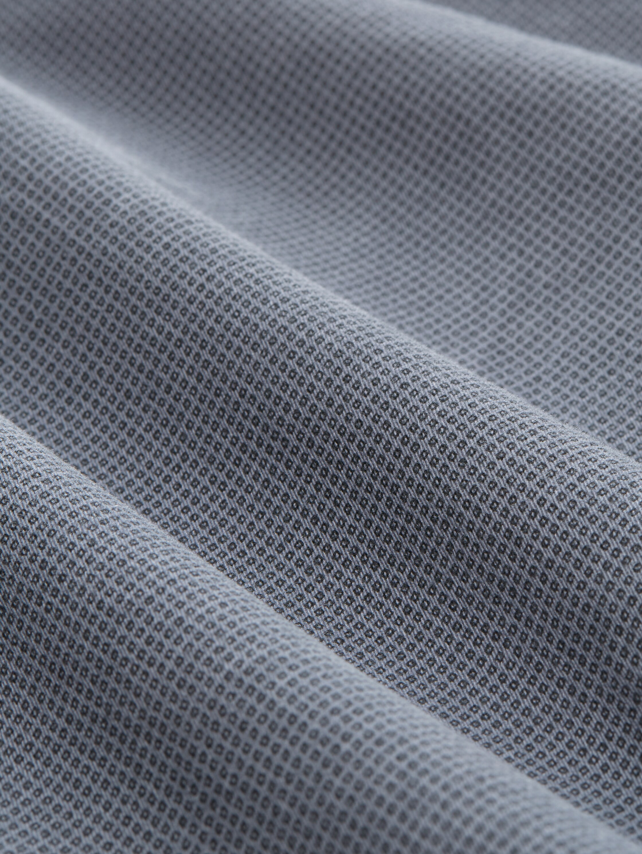 Short chino - blueish grey diamond structure - Vue de la matière