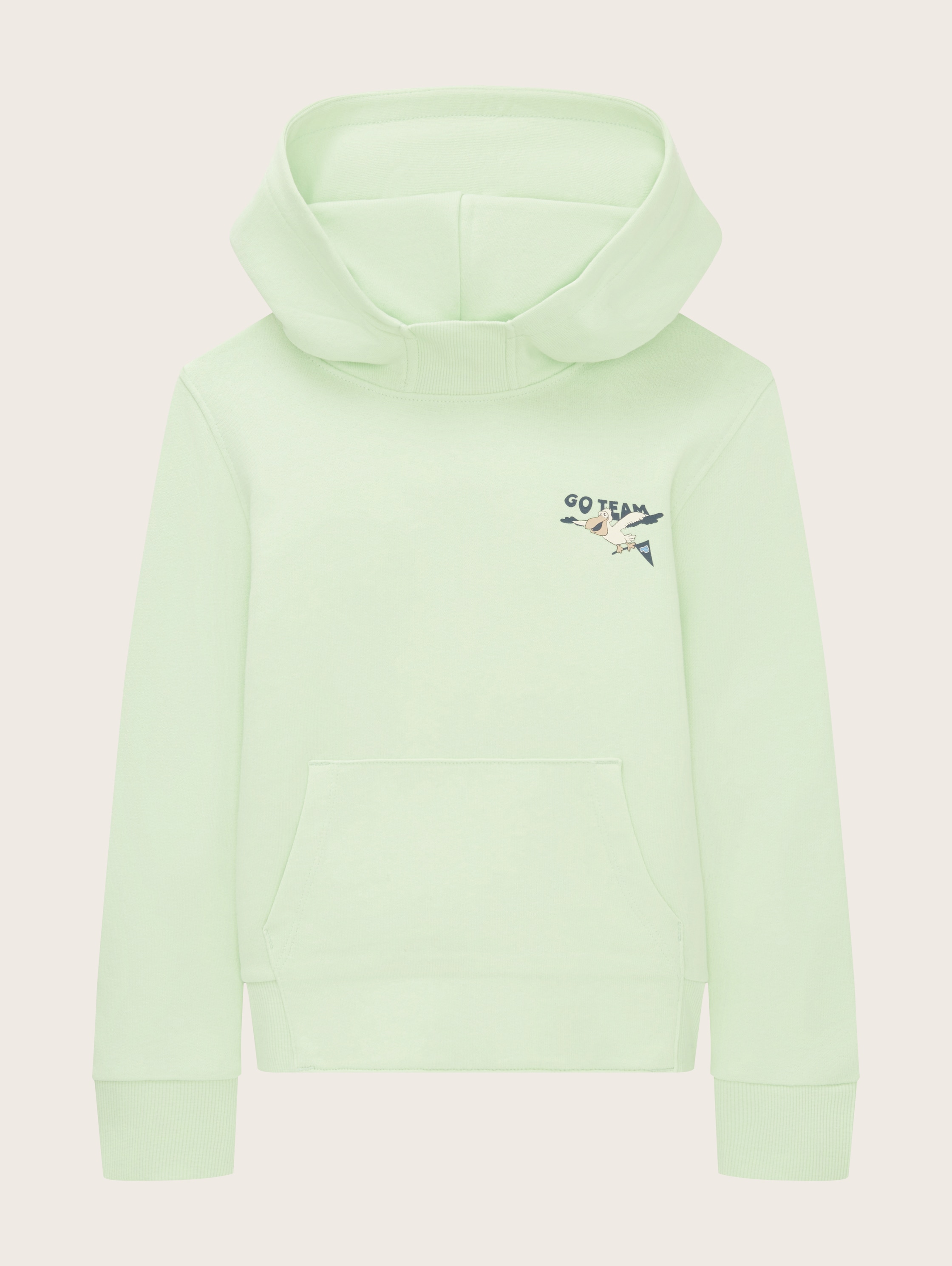 Hoody with print - fresh apple lime green - Front product view