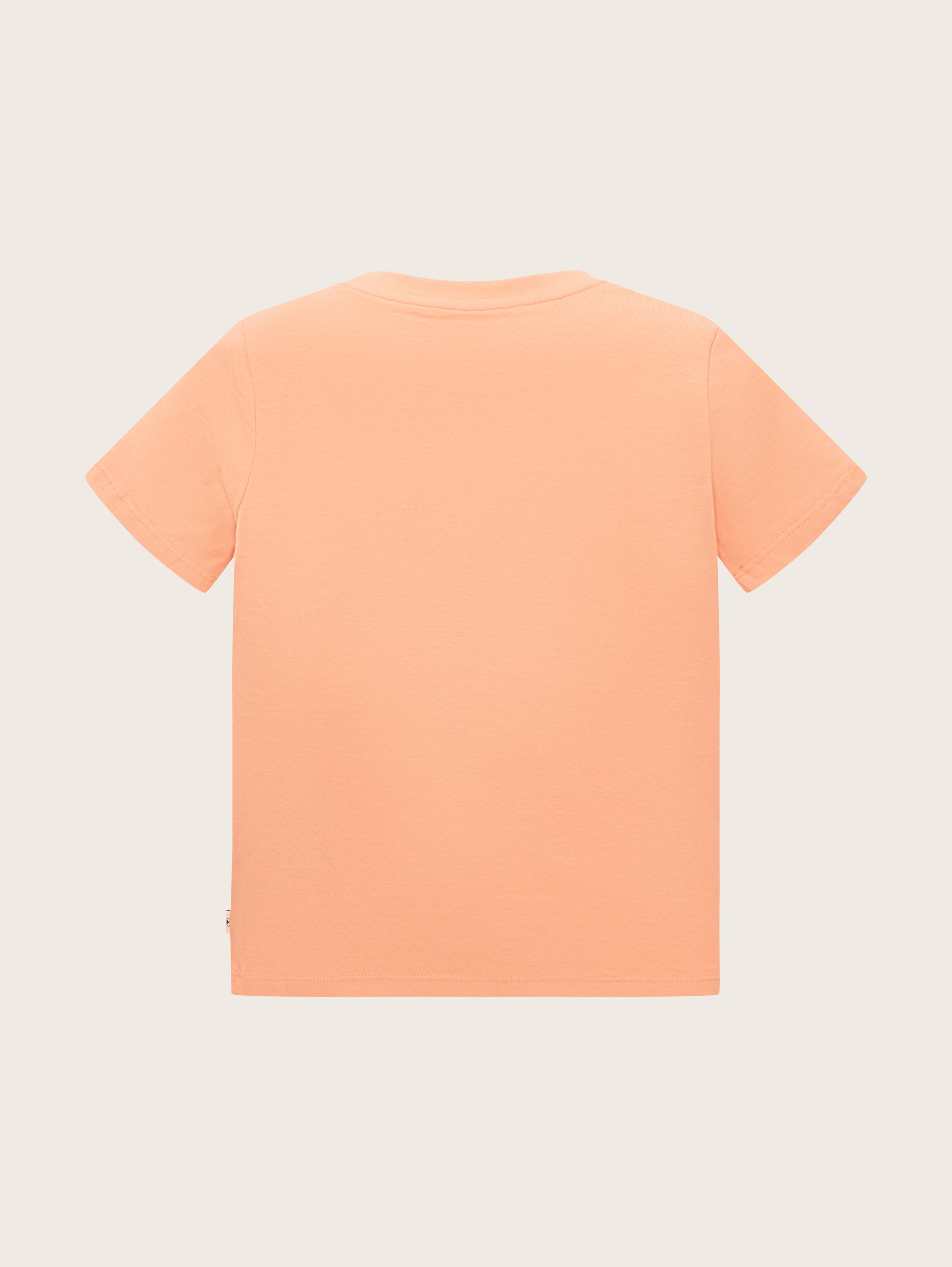 T-shirt met print - bright peach orange