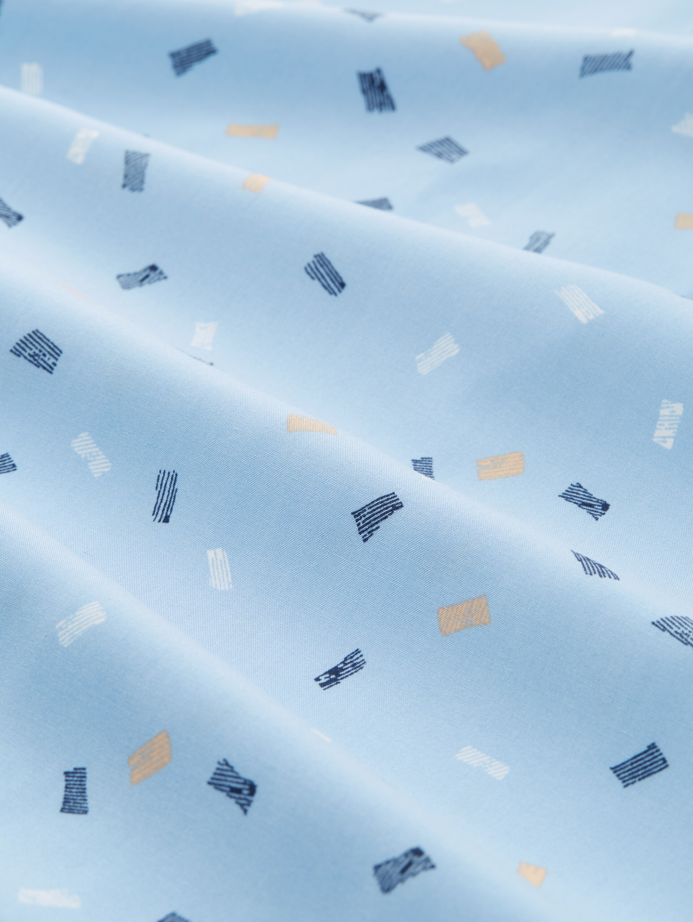 Patterned blouse with LENZING (TM) ECOVERO (TM) - blue multicolor minimal - Material view