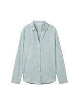 Ausgewählt, Bluse mit Brusttaschen von Tom Tailor, grün