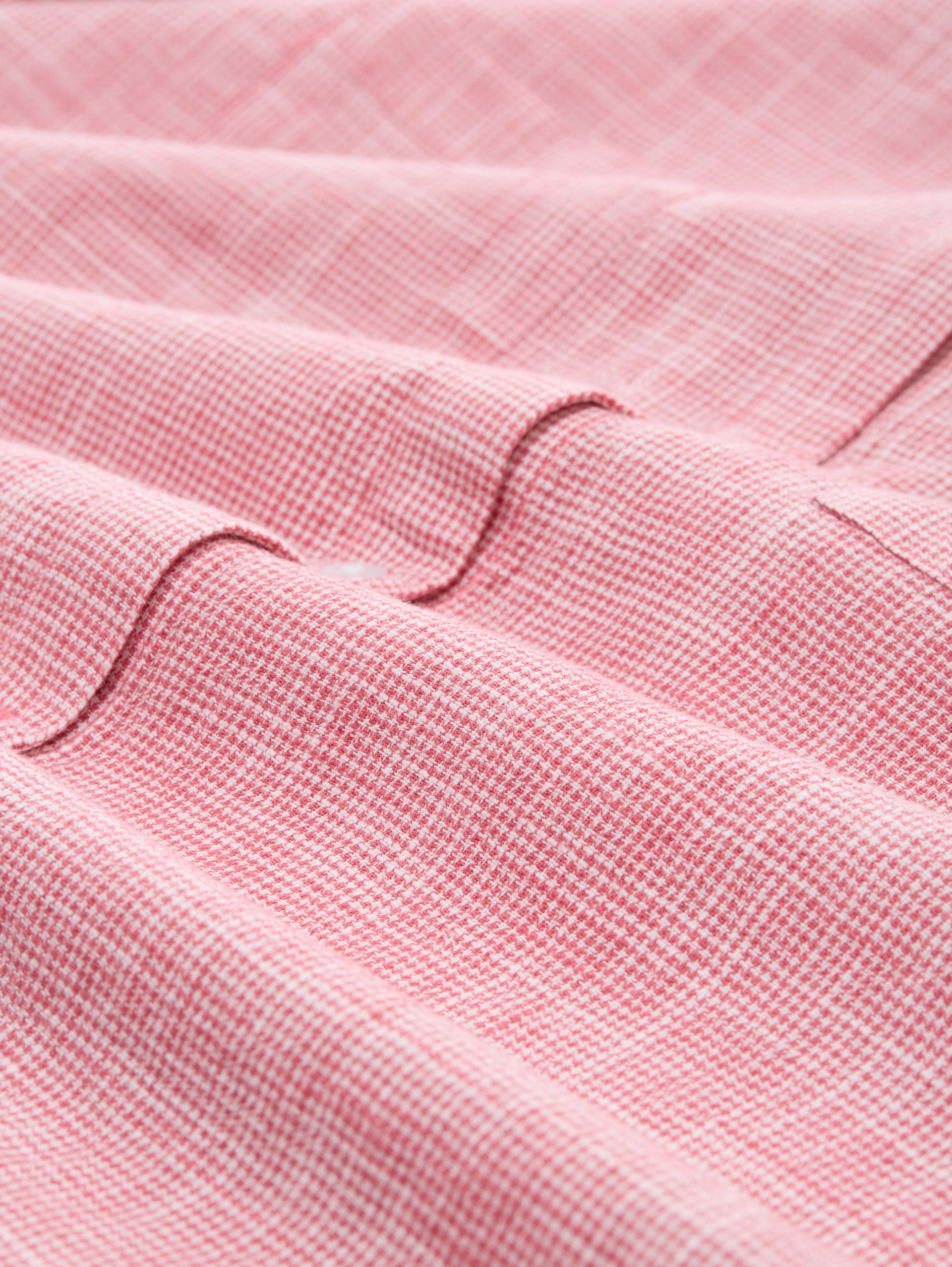 Bluse mit Brusttaschen - Berry Red - Material-Ansicht
