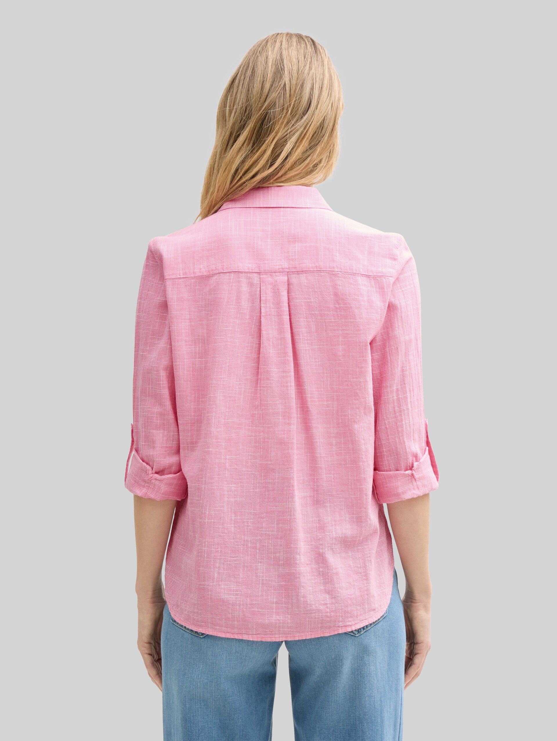 Blouse avec poches poitrine - Bright Rose - Découpe Vue arrière du modèle