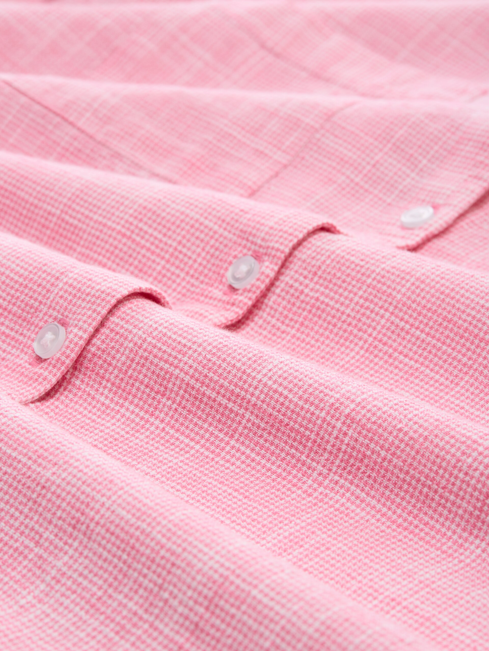 Blouse avec poches poitrine - Bright Rose - Vue de la matière
