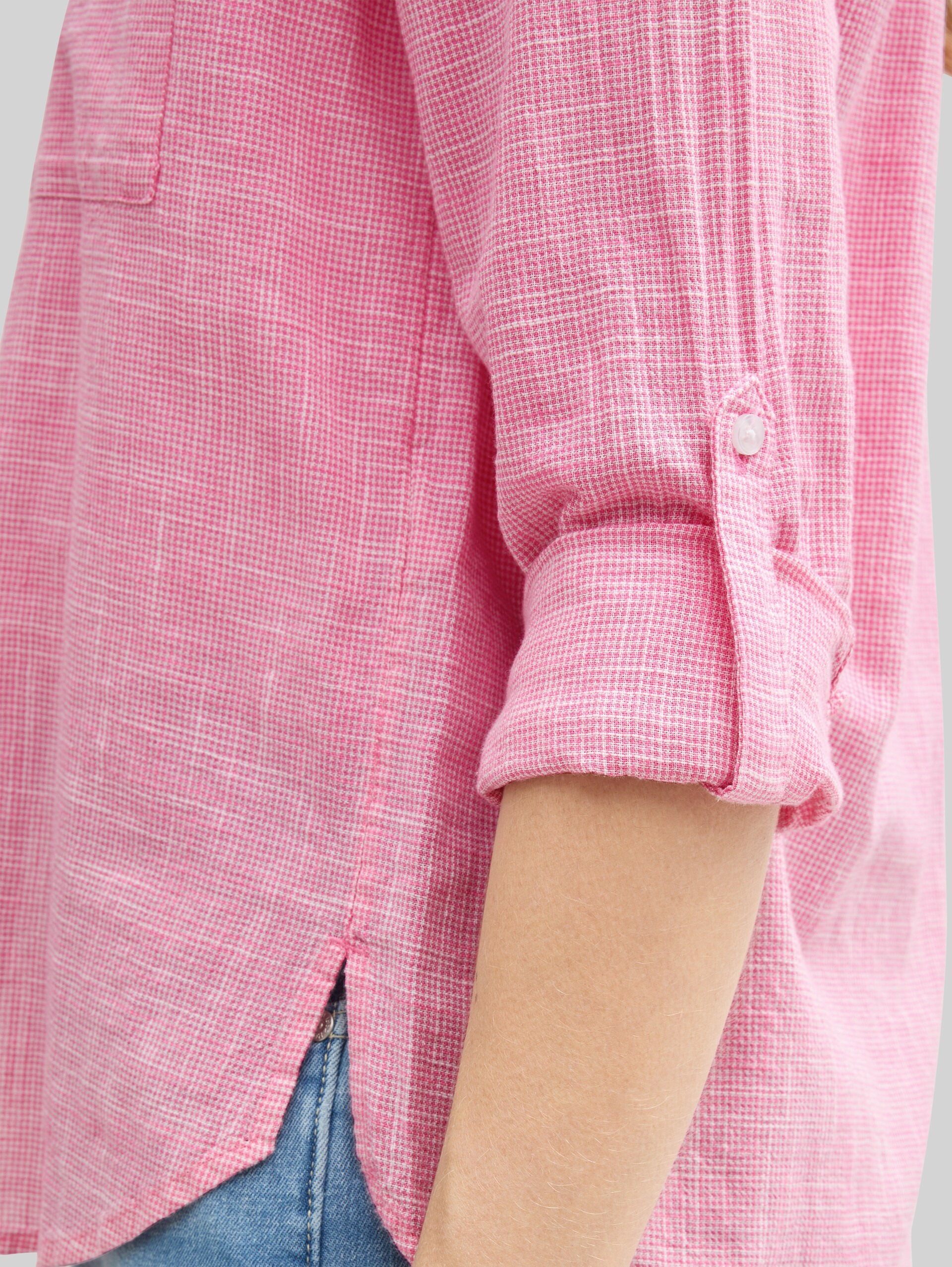Blouse avec poches poitrine - Bright Rose - Vue détaillée du modèle