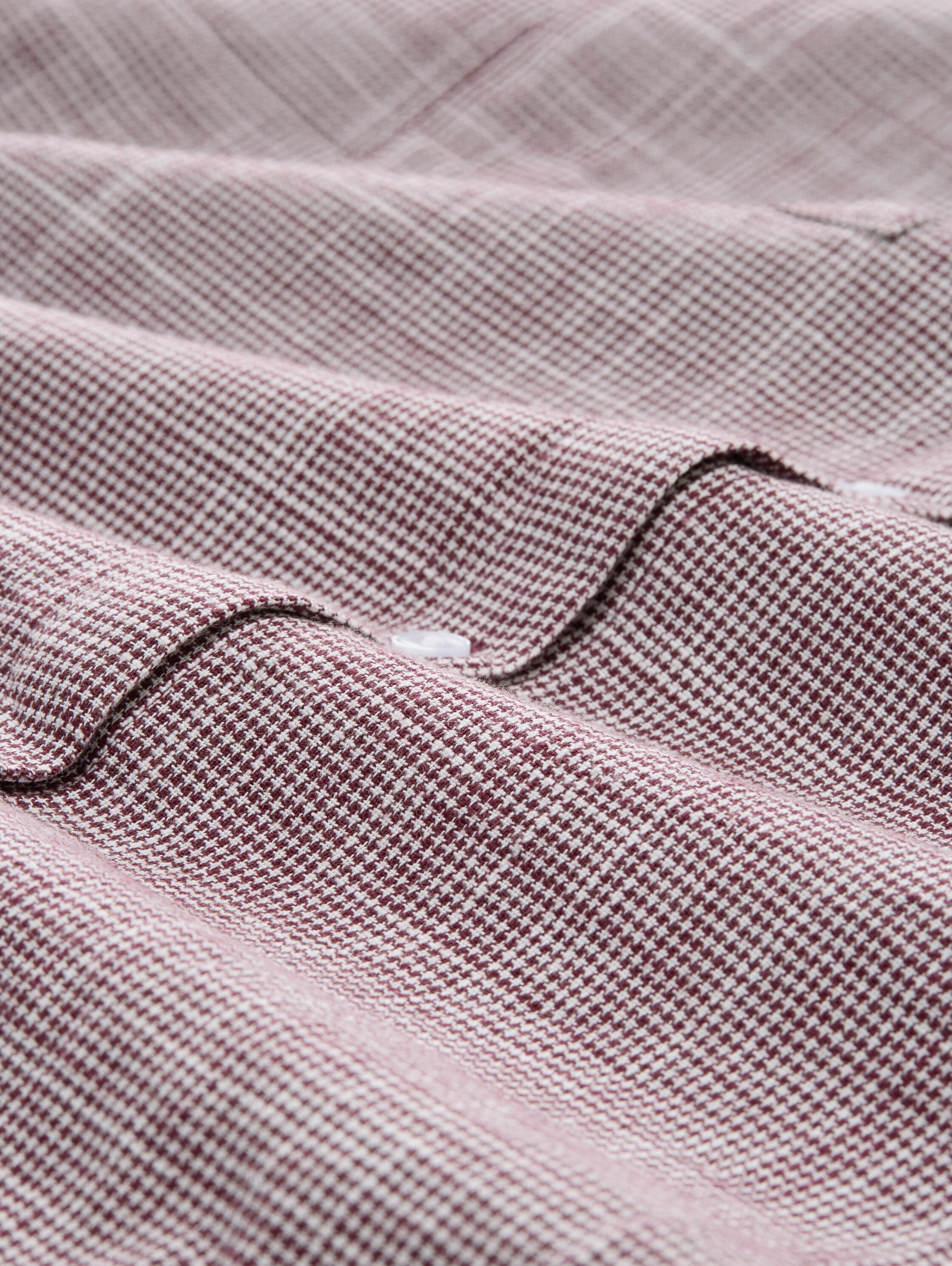 Blouse with breast pockets - bordeaux_red - 