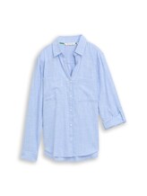 Nicht ausgewählt, Bluse mit Brusttaschen von , blau