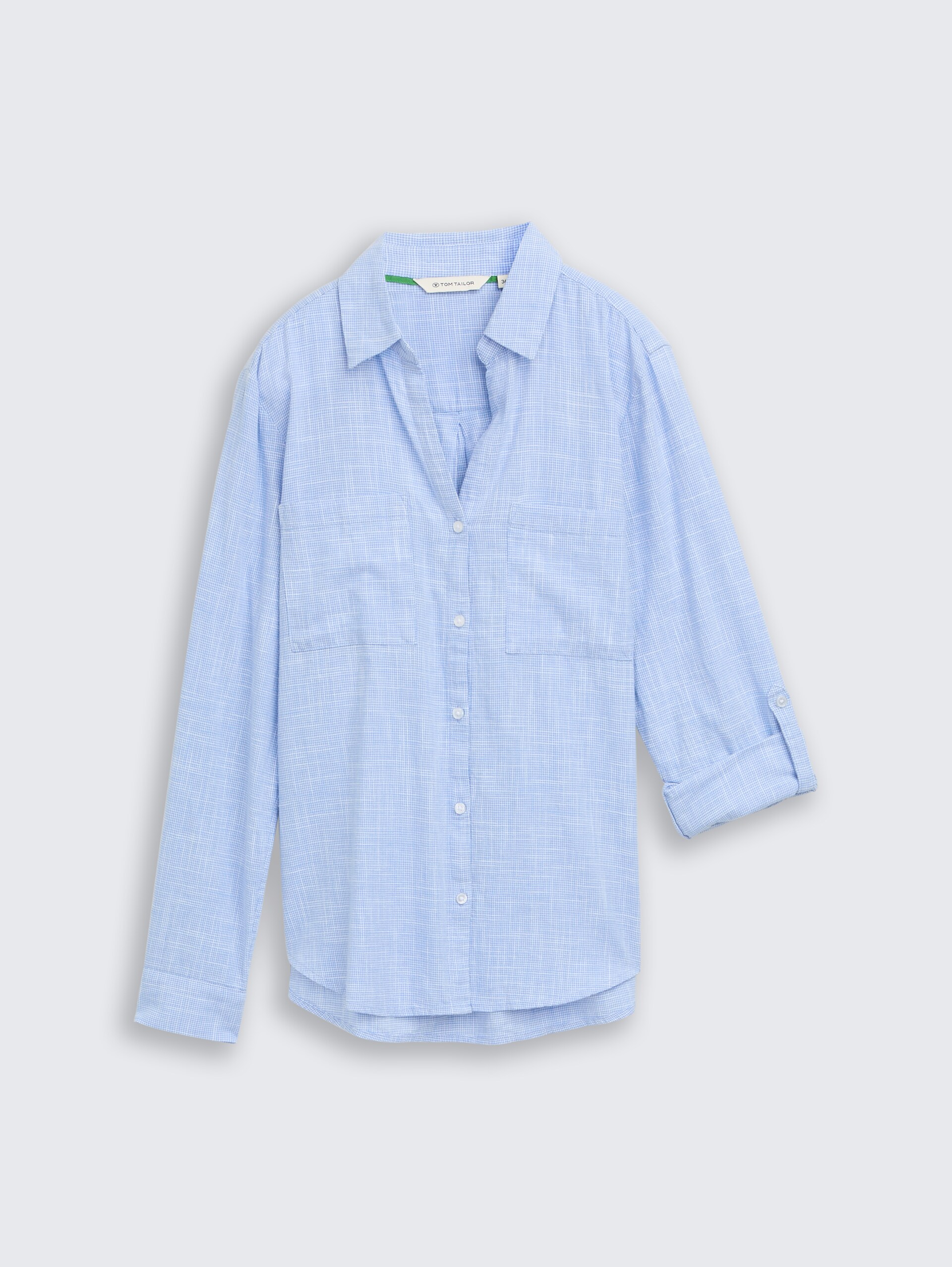 Bluse mit Brusttaschen - dreamy blue - Vorder-Produkt-Ansicht