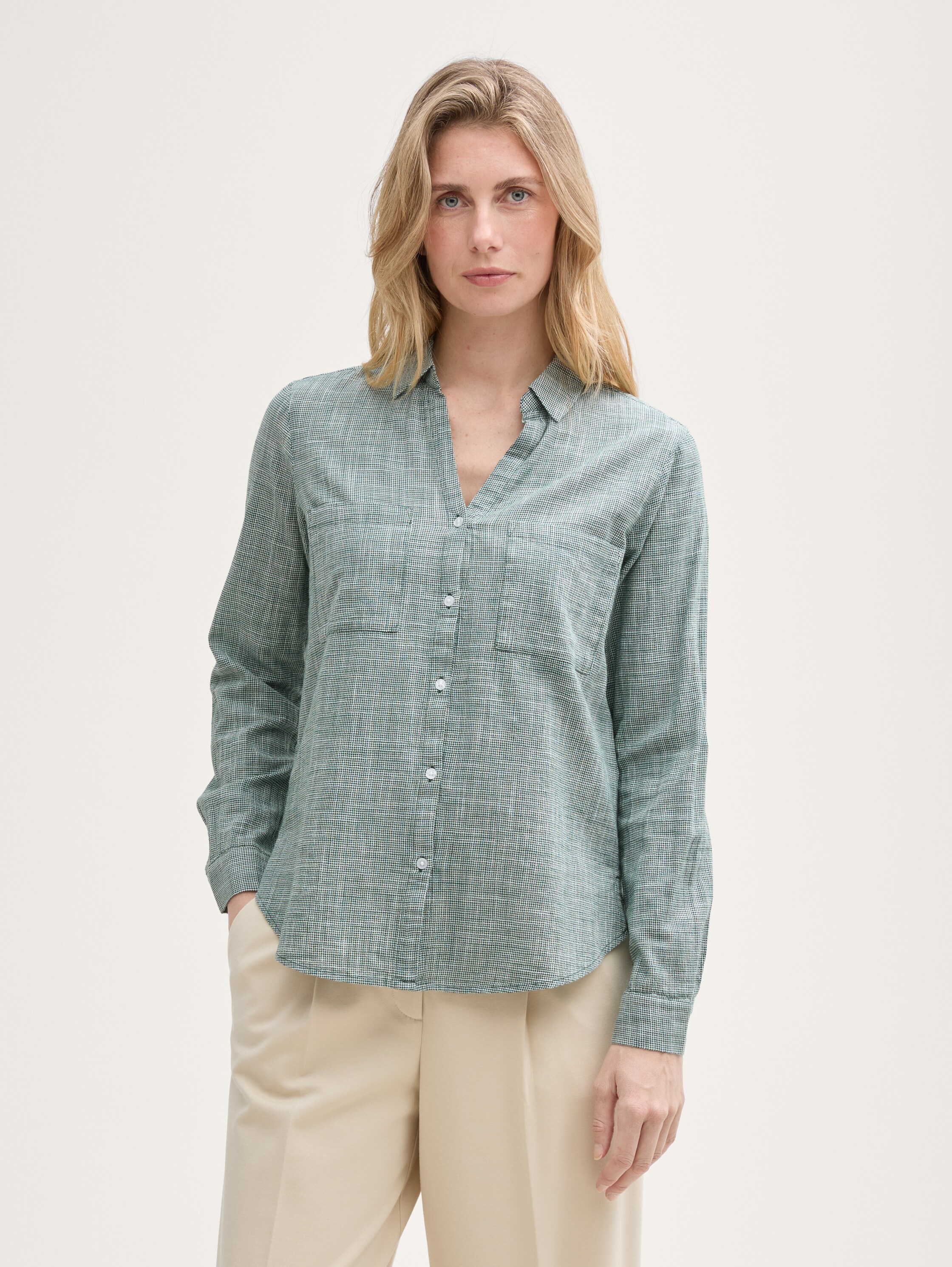 Bluse mit Brusttaschen - 1