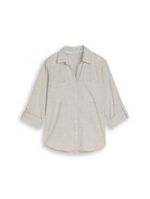 Ausgewählt, Bluse mit Brusttaschen von Tom Tailor, grau