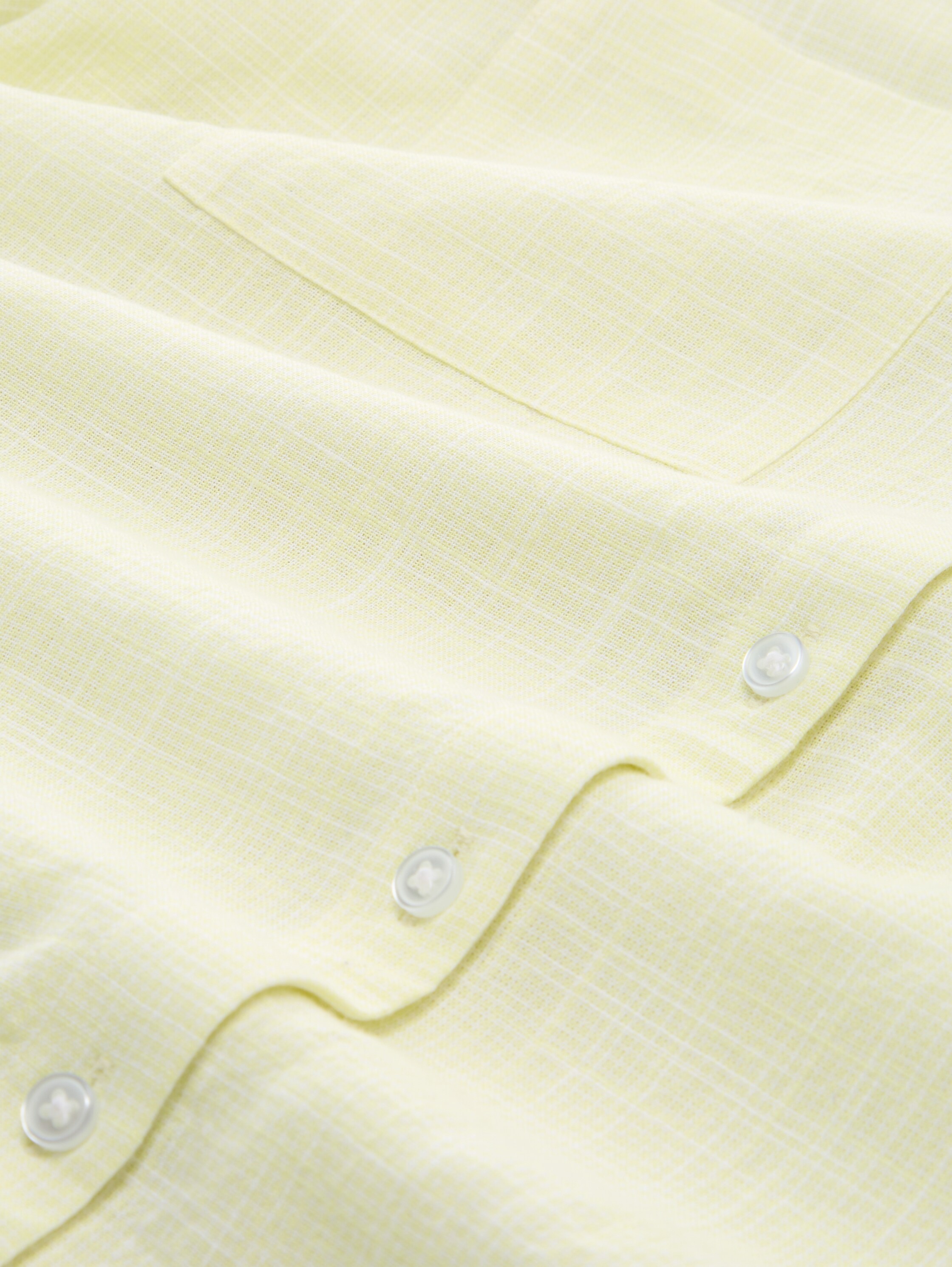 Chemisier avec poches poitrine - soft lemon - Vue de la matière