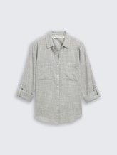 Blouse avec poches poitrine - cloudy green - Vue de face du produit