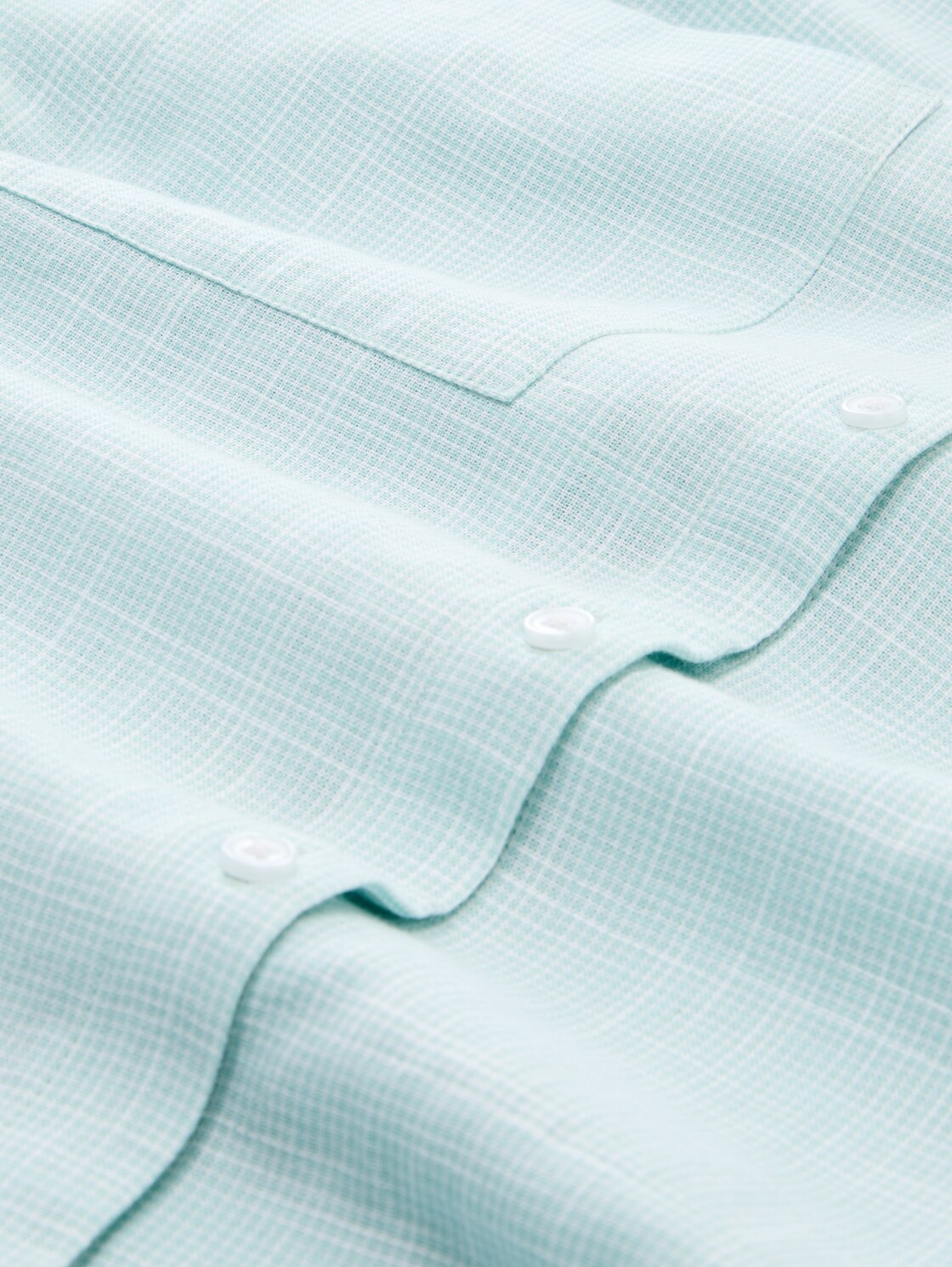 Blouse with chest pockets - new blue haze - Material view