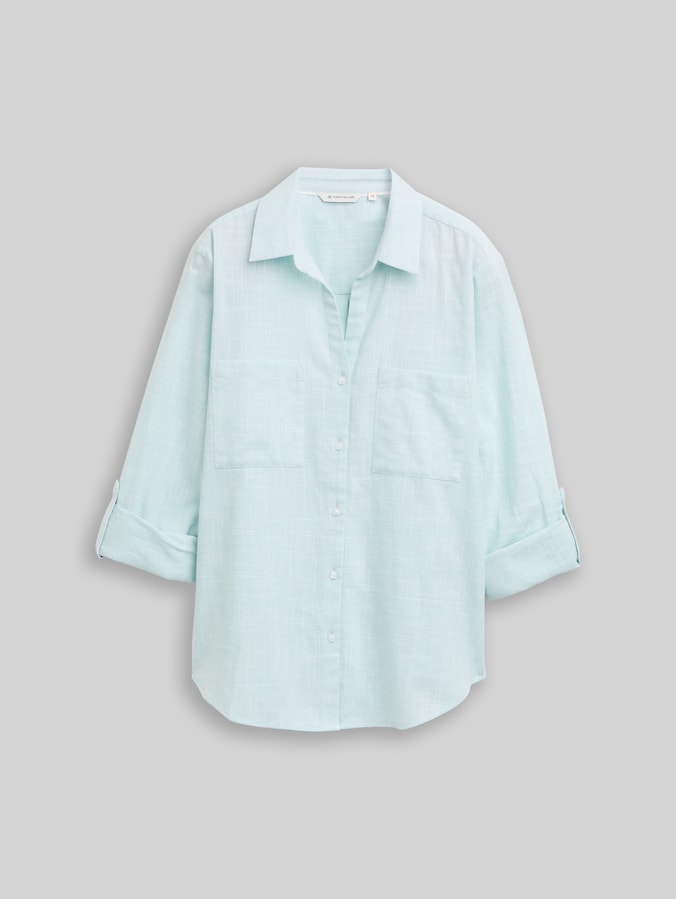 Bluse mit Brusttaschen von Women, new blue haze