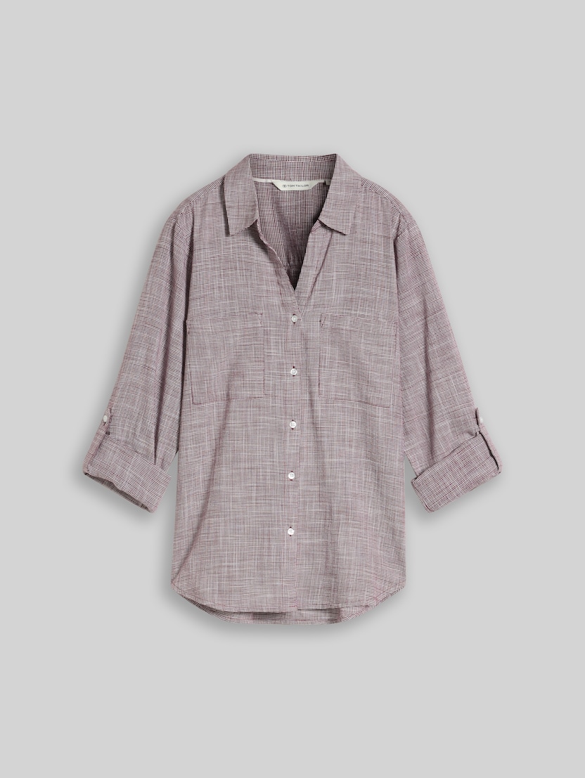 Chemisier avec poches poitrine par Women, bordeaux mid red