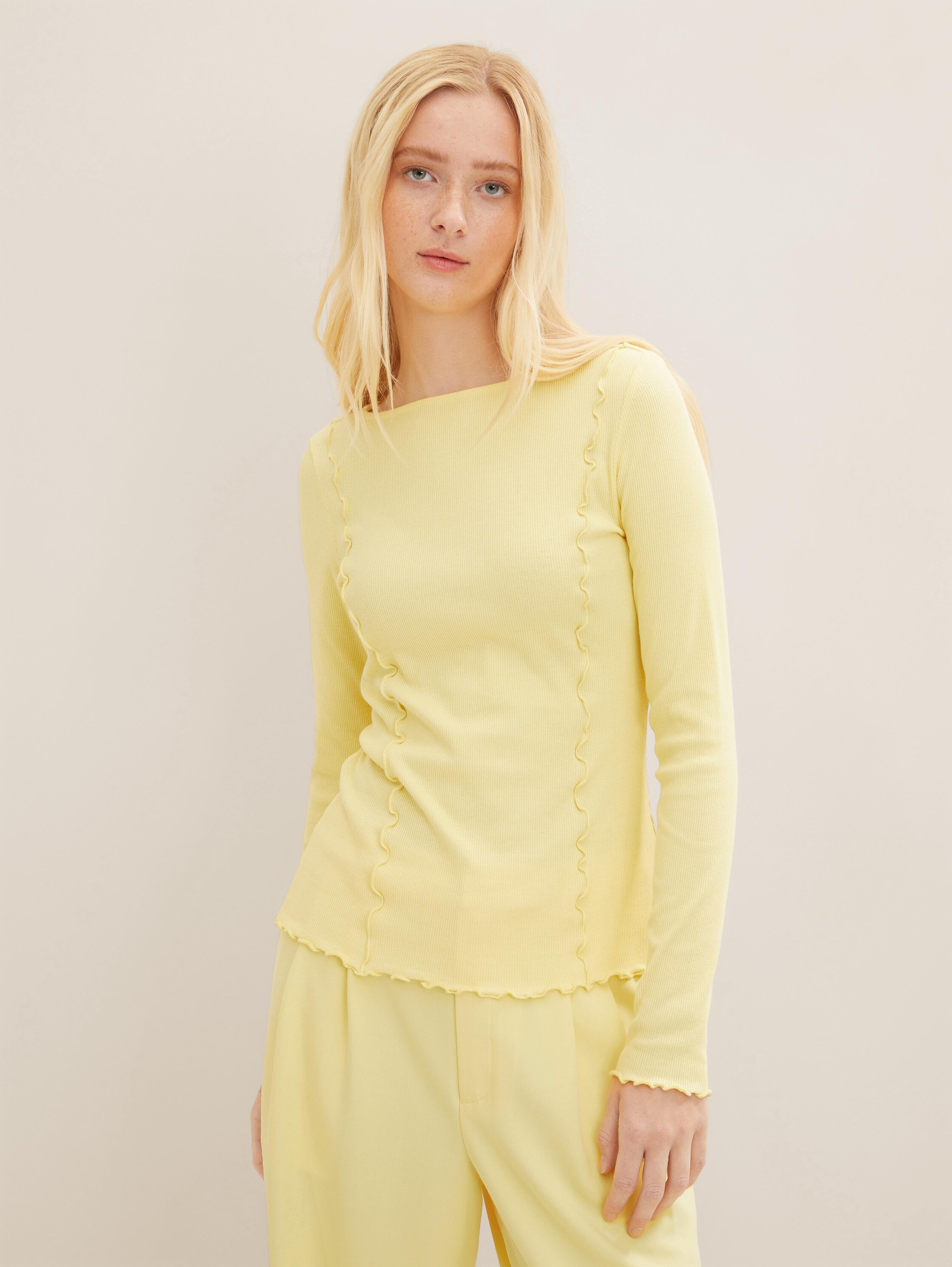 Langarmshirt mit Rippstruktur - 3